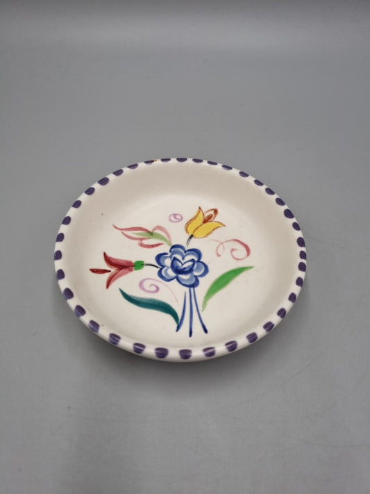 A Poole Pottery Traditional Ware, Pattern BN, Pin Dish, Vintage 1960s