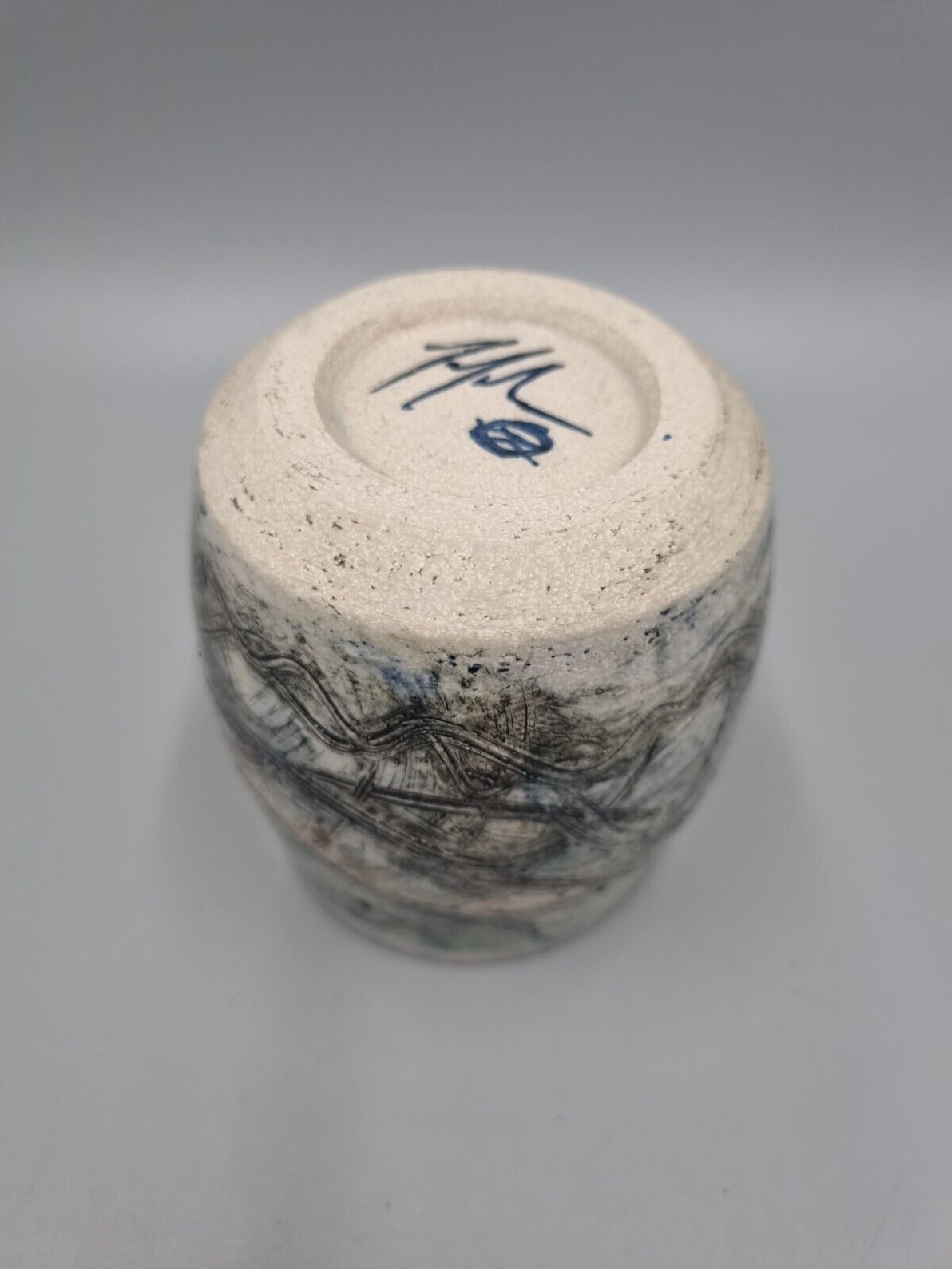 A Field Place Pottery Ceramic Tea Bowl / Cup By Jessica Jordan, Signed.