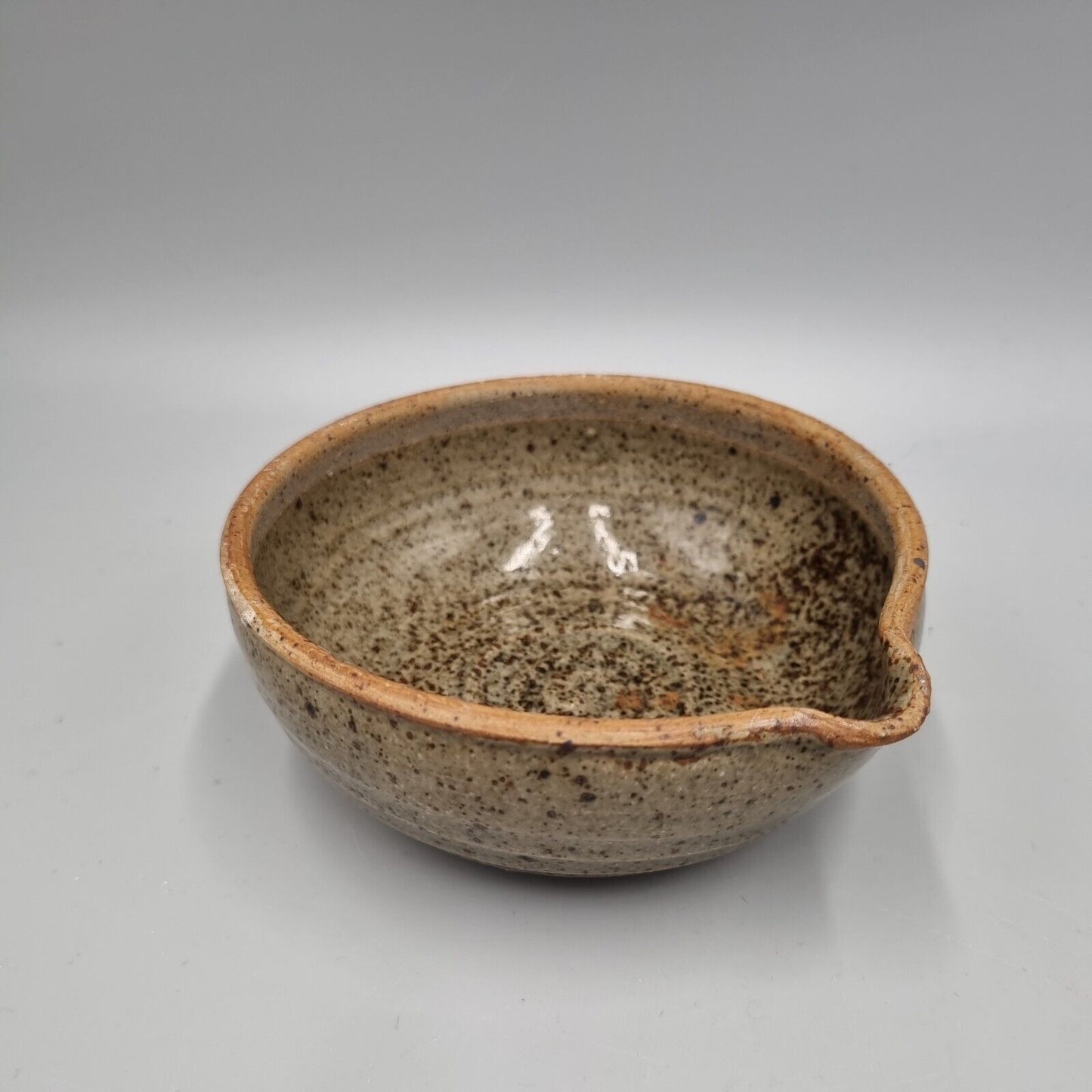 A Glazed Studio Pottery Bowl Impressed Makers Marks To Base, Good Condition.