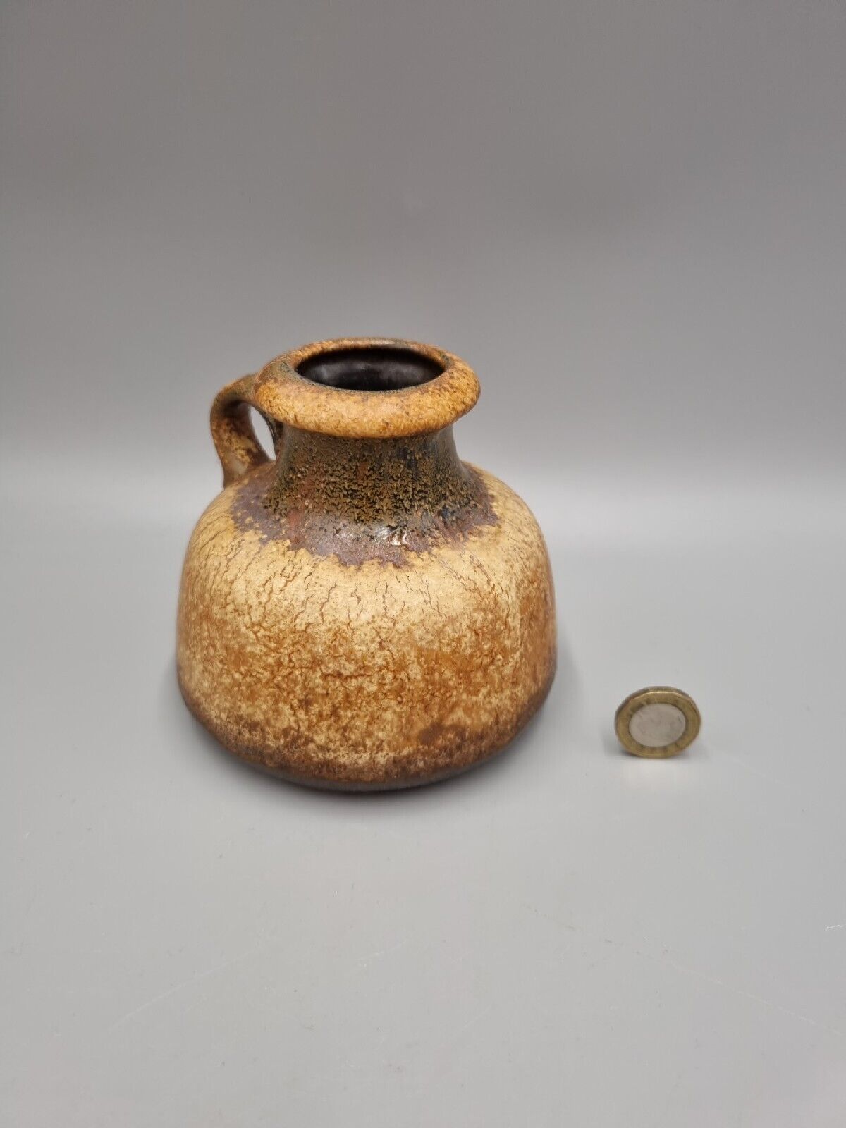 A Scheurich Keramik West German Ceramic Vase, MCM, WGP, Fat Lava, 493-10.