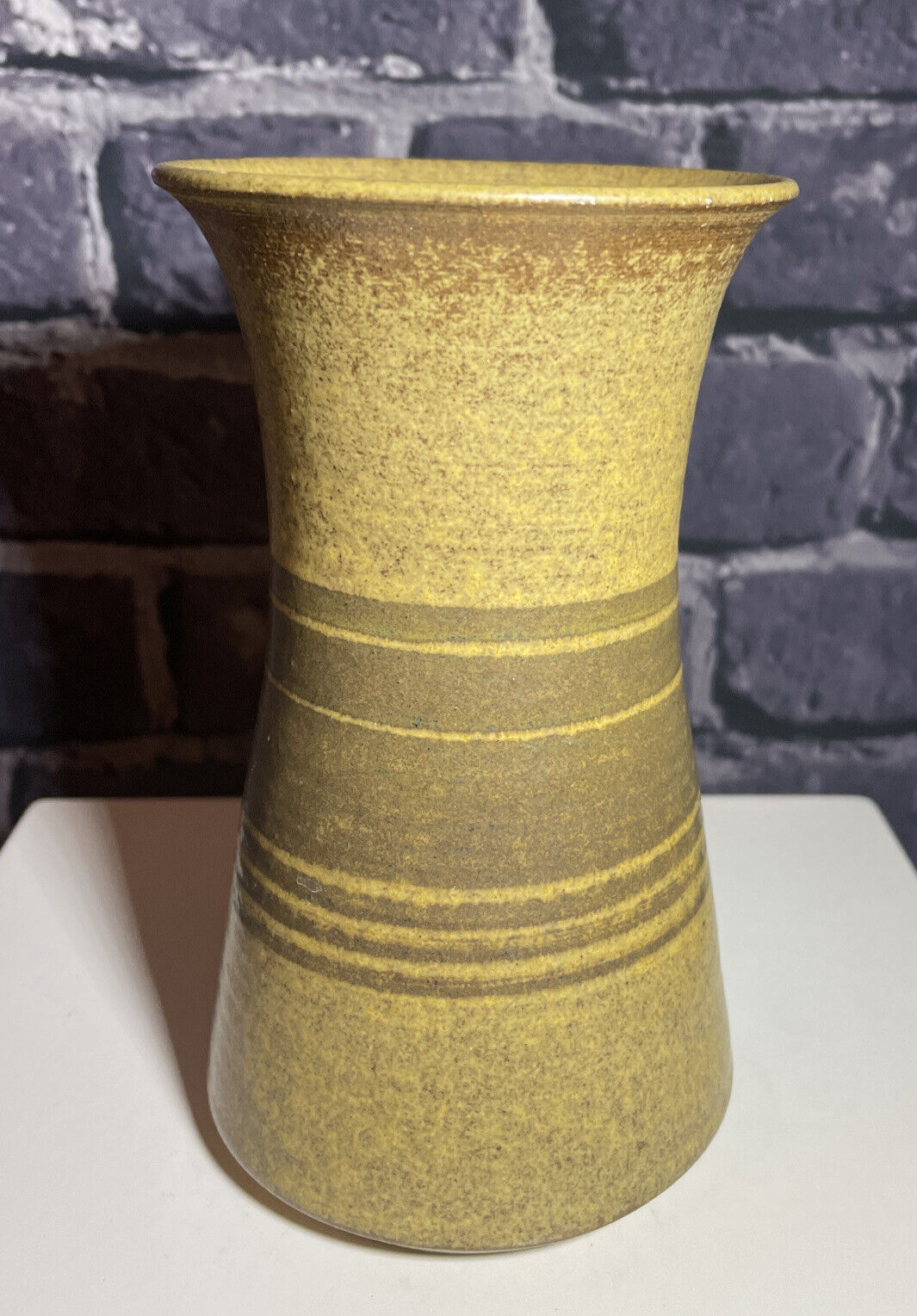 Vintage POG Crafts Studio Pottery Vase - Stoneware, VGC.