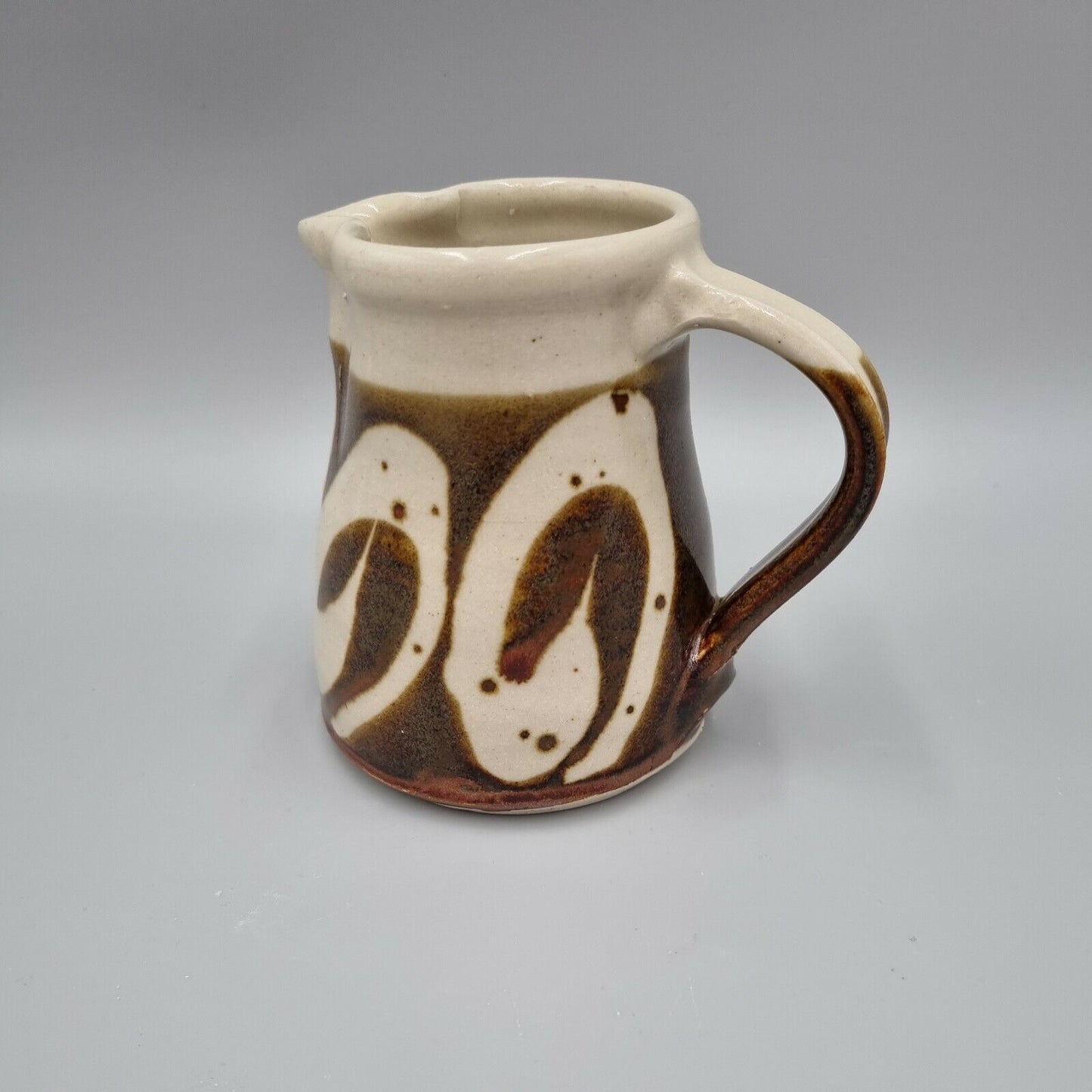 Small Studio Pottery Jug / Creamer, Impressed with makers mark 'TR'. VGC