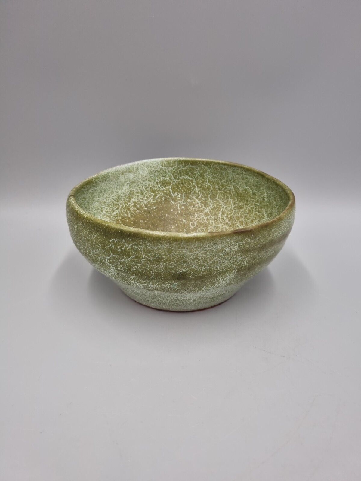 A Vintage Studio Pottery Green Bowl By S Meade