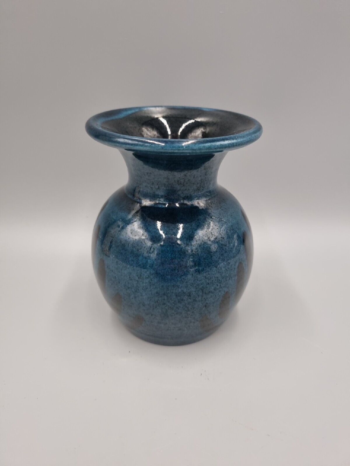 A Sheldon Studio Pottery Flared Bulb Vase, John & David Bishop.