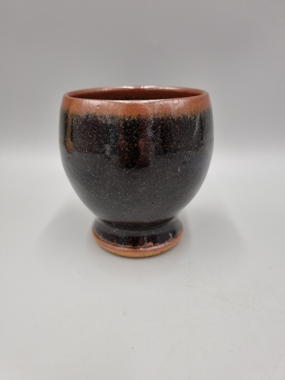 A Studio Aylesford Priory Stoneware Footed Teacup, The Friars Pottery