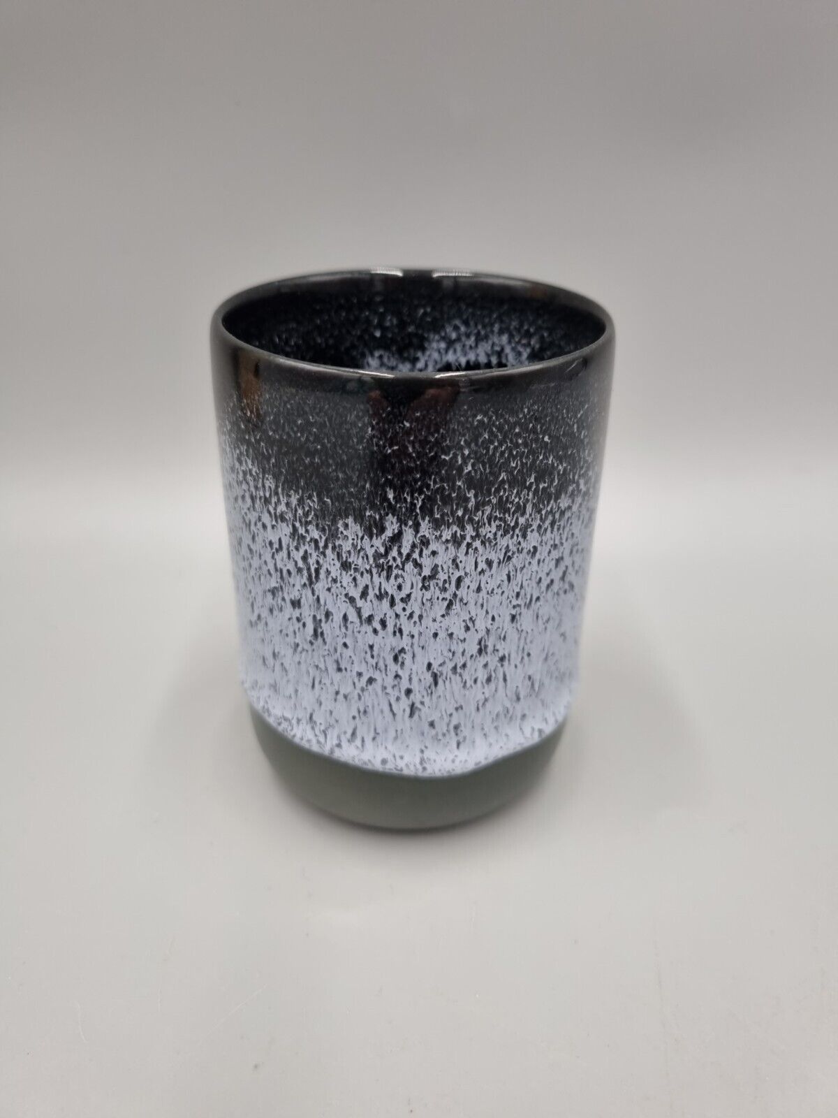 A Studio Arhoj, Denmark, Handmade Ceramic Beaker, 'Static' Decor, Slurp Cup.