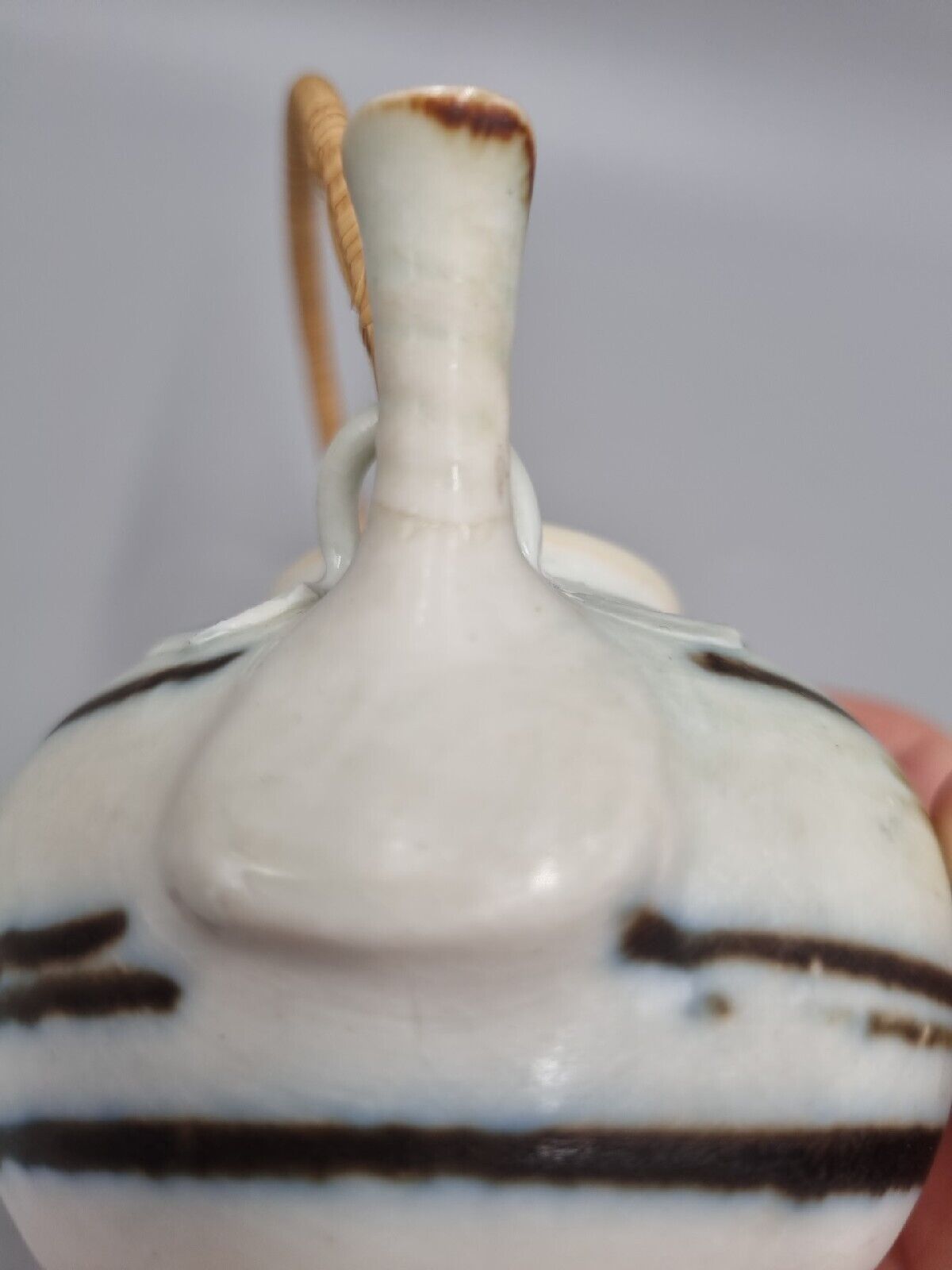 A Miniature Studio Pottery Tea Pot By Mary Rich (A/F)