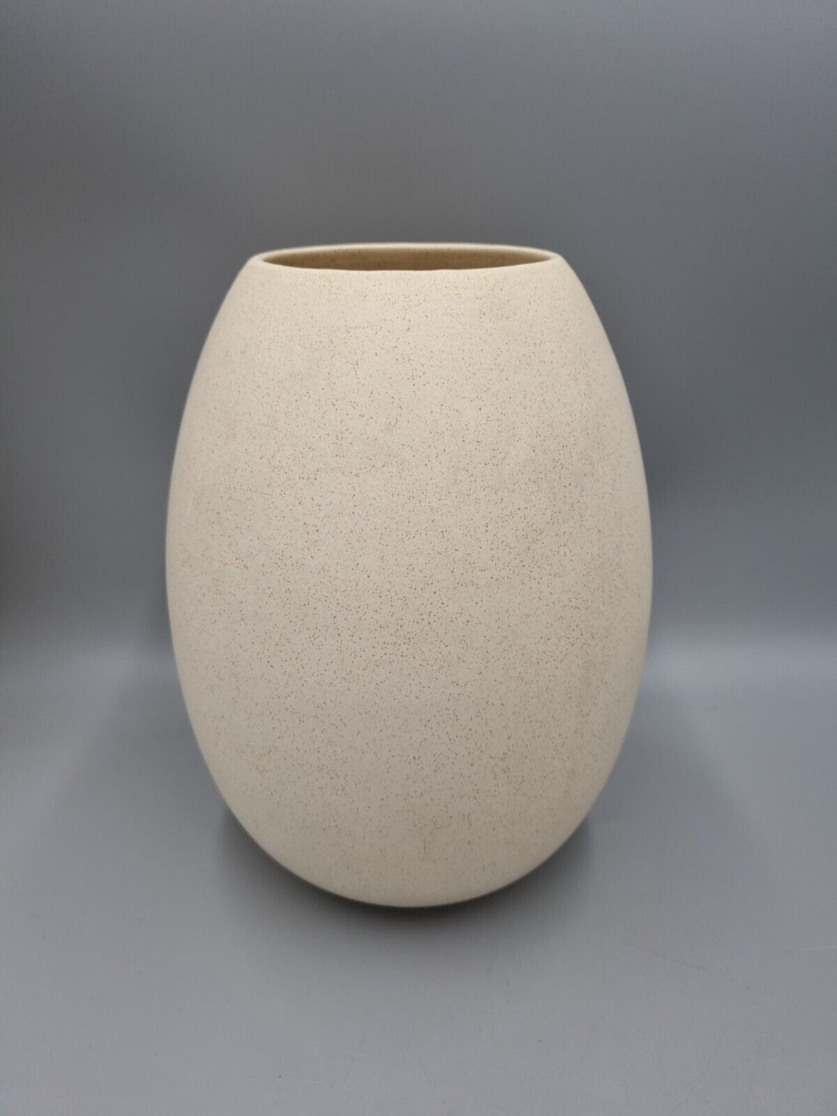 A Heals Ceramic Buff/Neutral Vase 1980's, Eggshell Ovoid, H-25cm.