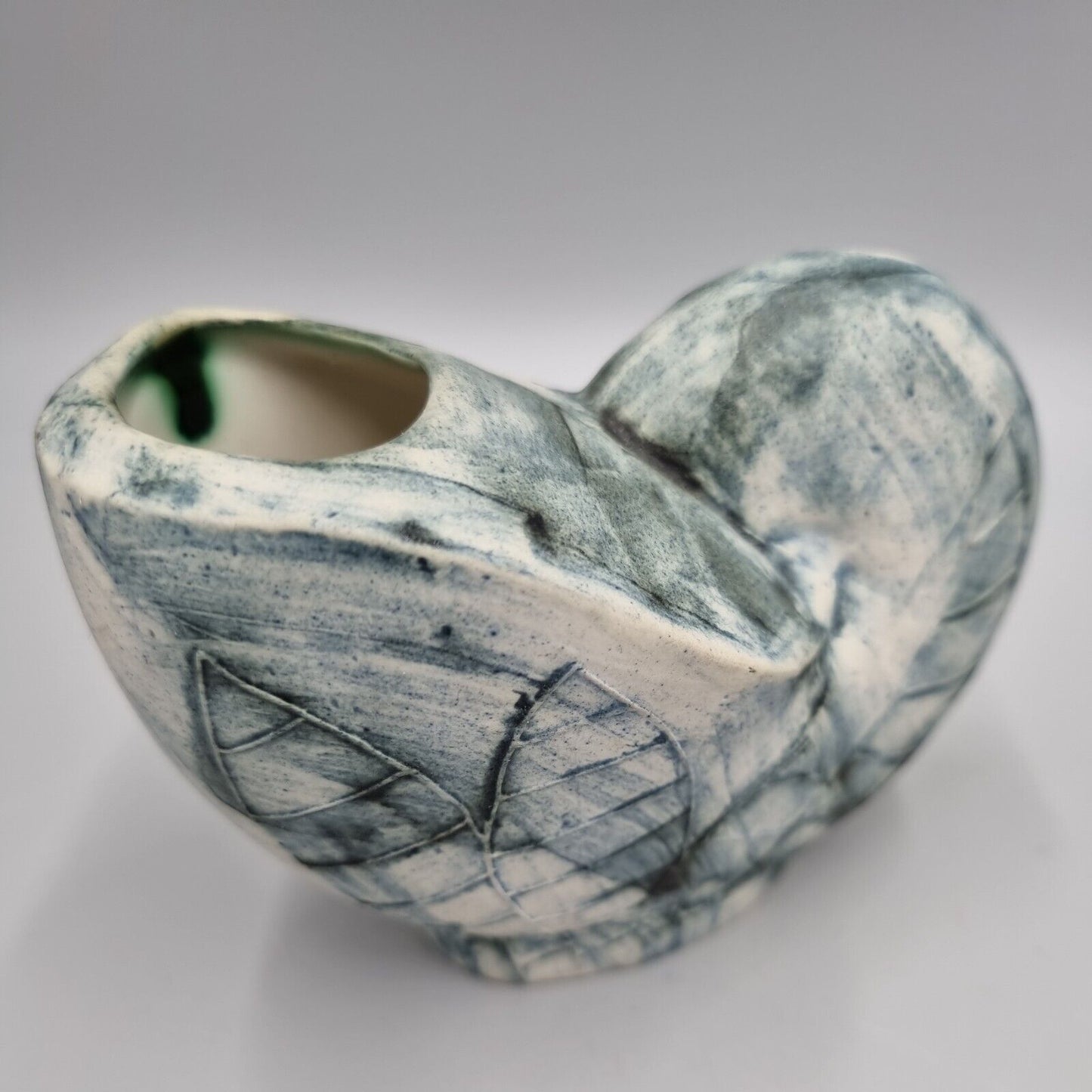 A Carn Studio Pottery Vase - John Beusmans, Nautilus Shell Form. VGC.