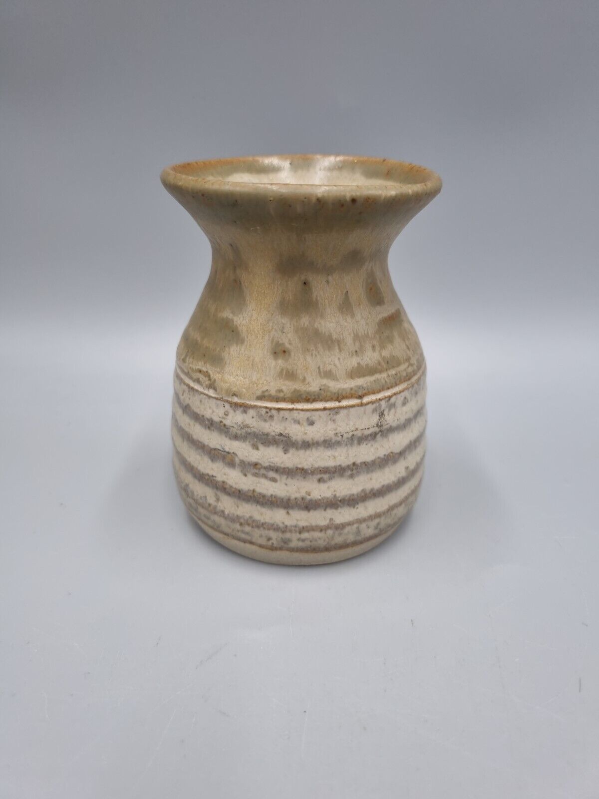 A Studio Pottery Small Waisted Vase By Ernest Bernard Jones. Devon.