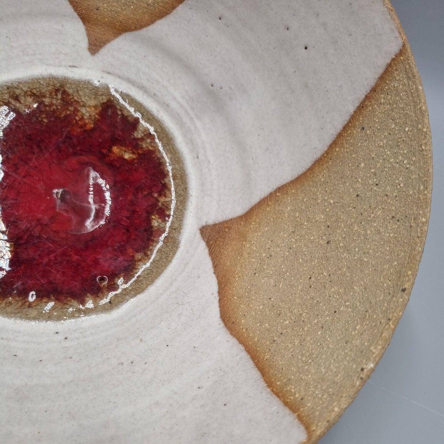 A Well-Presented Studio Pottery Bowl With Cross Decoration. VGC.