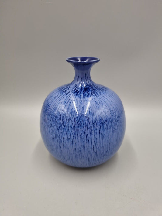 A Studio Pottery Bulb Vase By Hoganas, Sweden, Signed 'EB'.