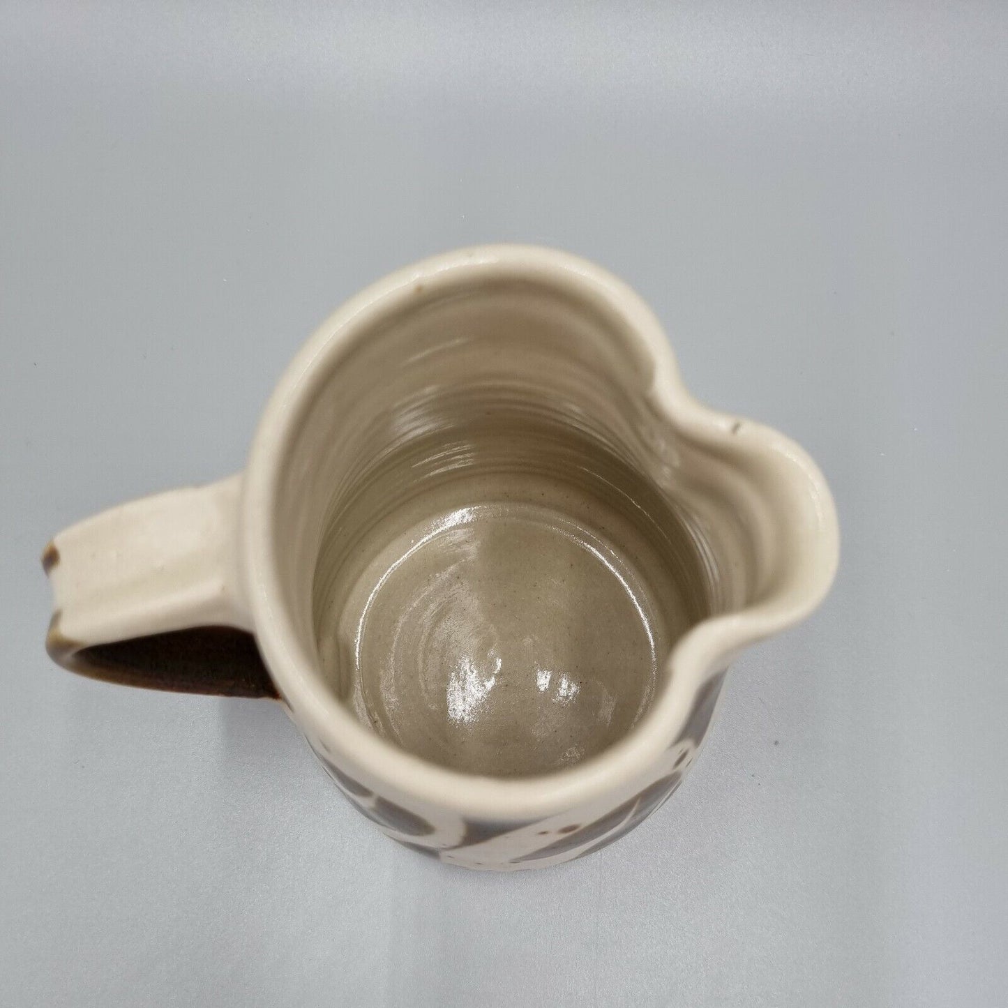 Small Studio Pottery Jug / Creamer, Impressed with makers mark 'TR'. VGC