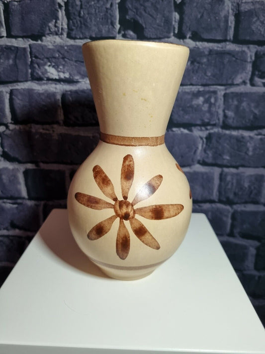 A Cinque Ports Studio Pottery hand painted Vase, The Monastery Rye, VGC.