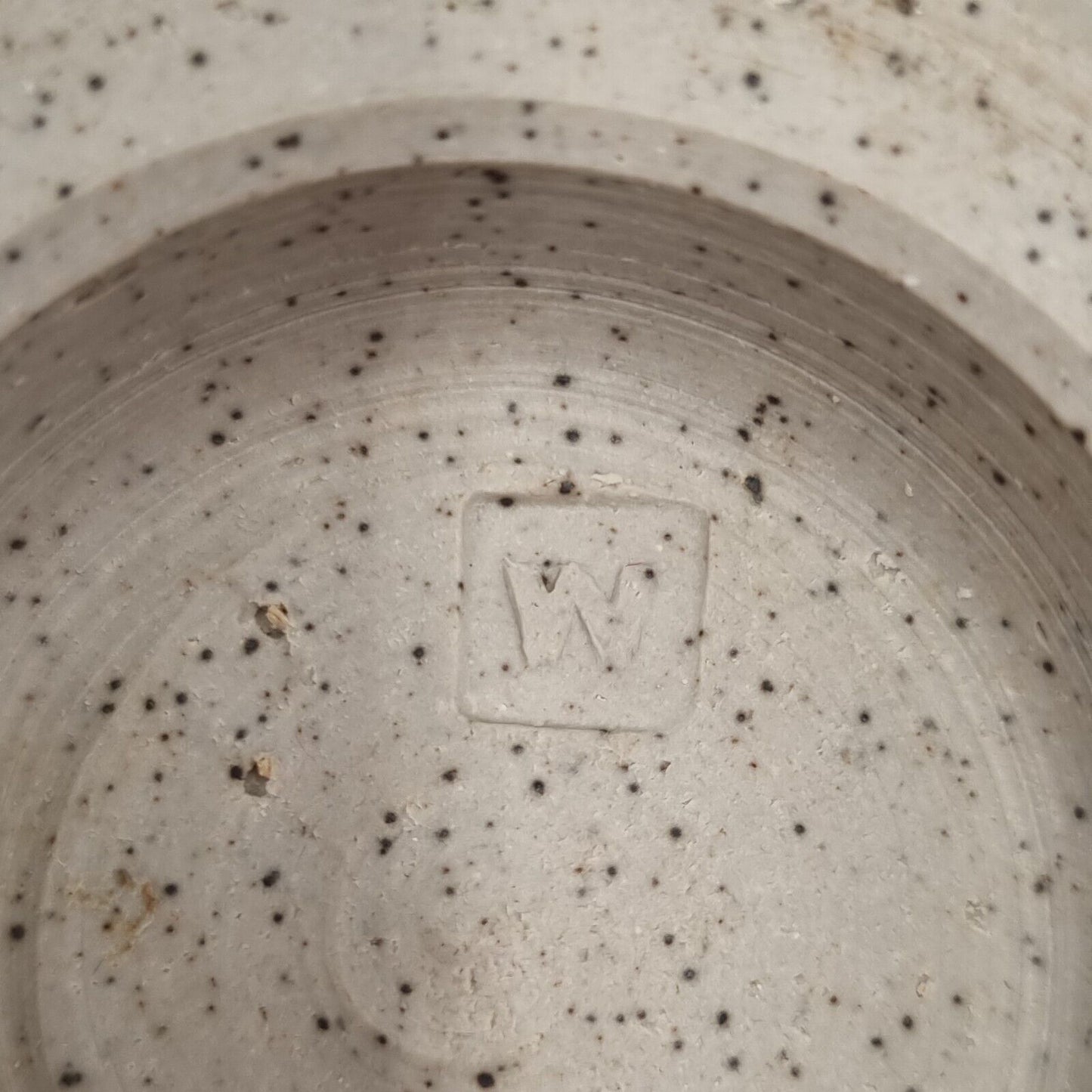 A Small Footed Pot / Bowl With Impressed 'W' Mark, Woods?