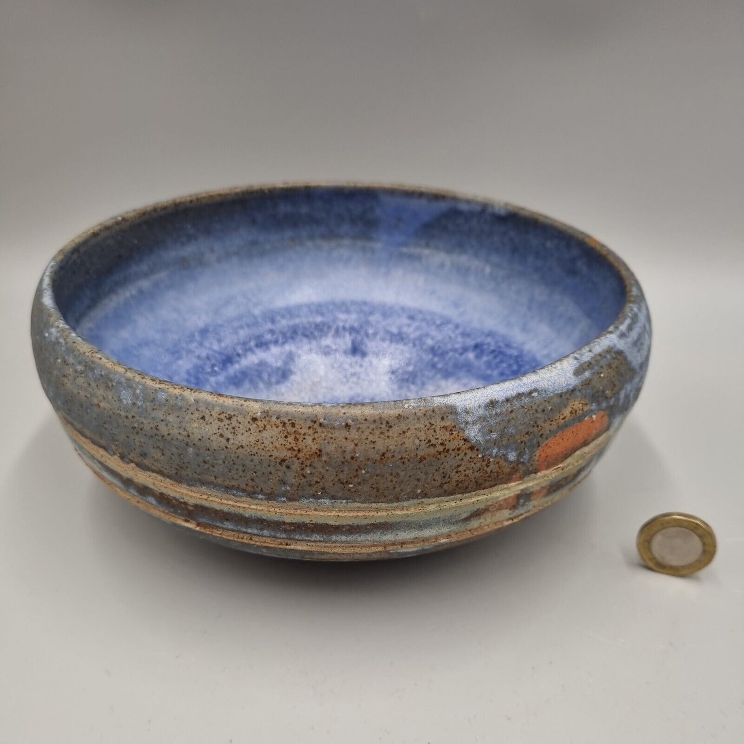 A Studio Pottery Bowl, Incised To Base With Fish Mark, '95.