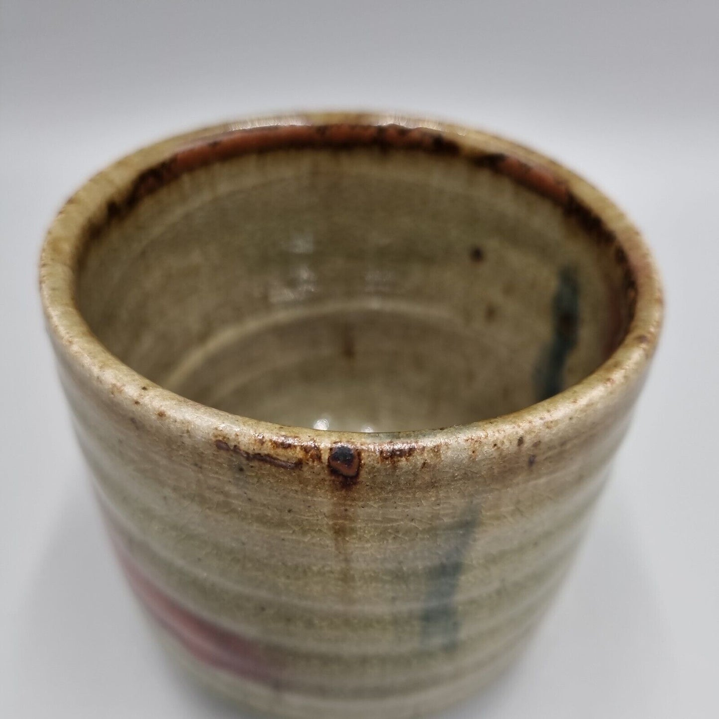 A Footed Stoneware Studio Pottery Teacup By Keith Smith, Otterton Pottery, VGC.