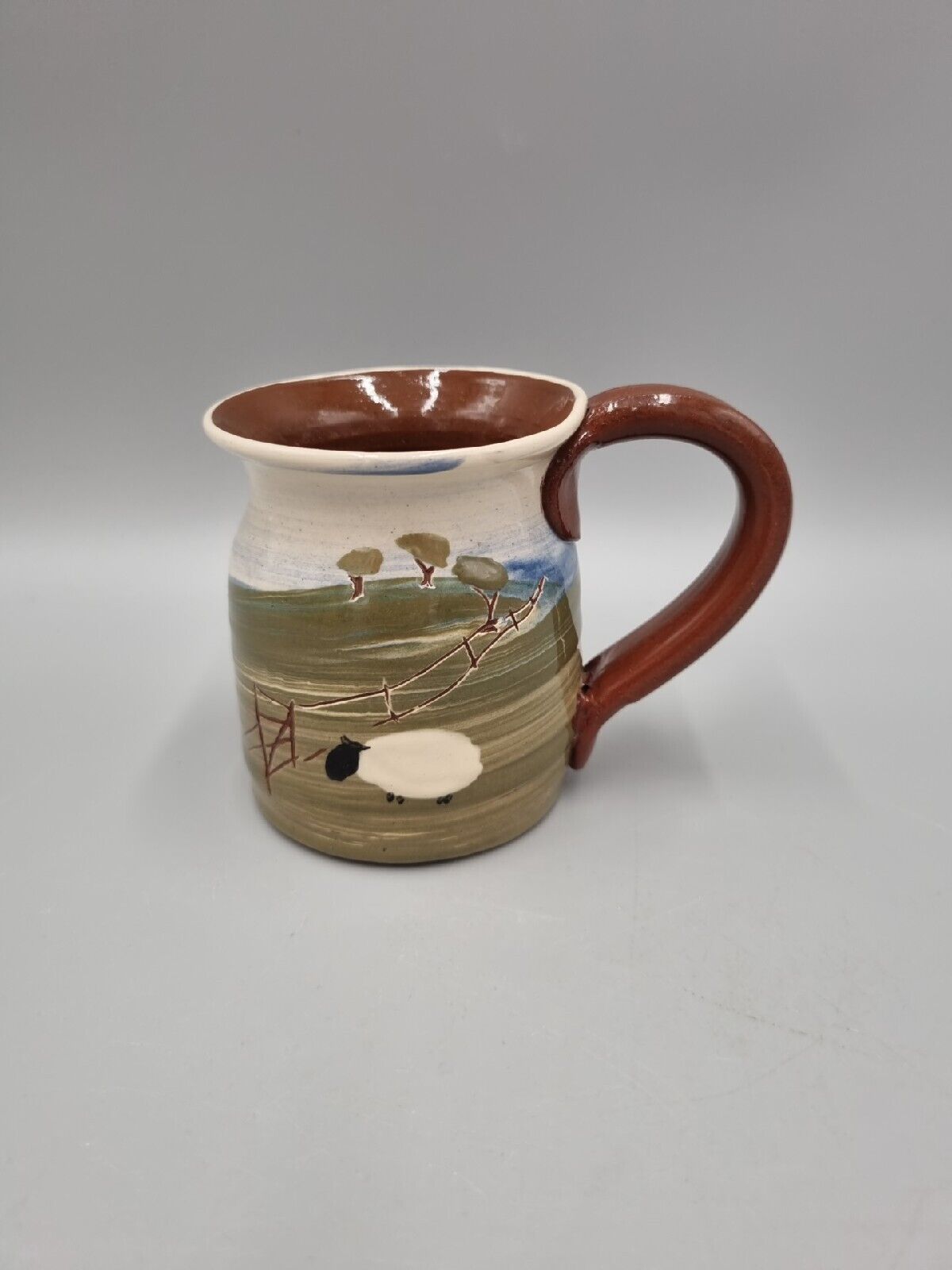 A Studio, Abbot Pottery, Caroline Smith, Mug, Devon, Landscape & Sheep