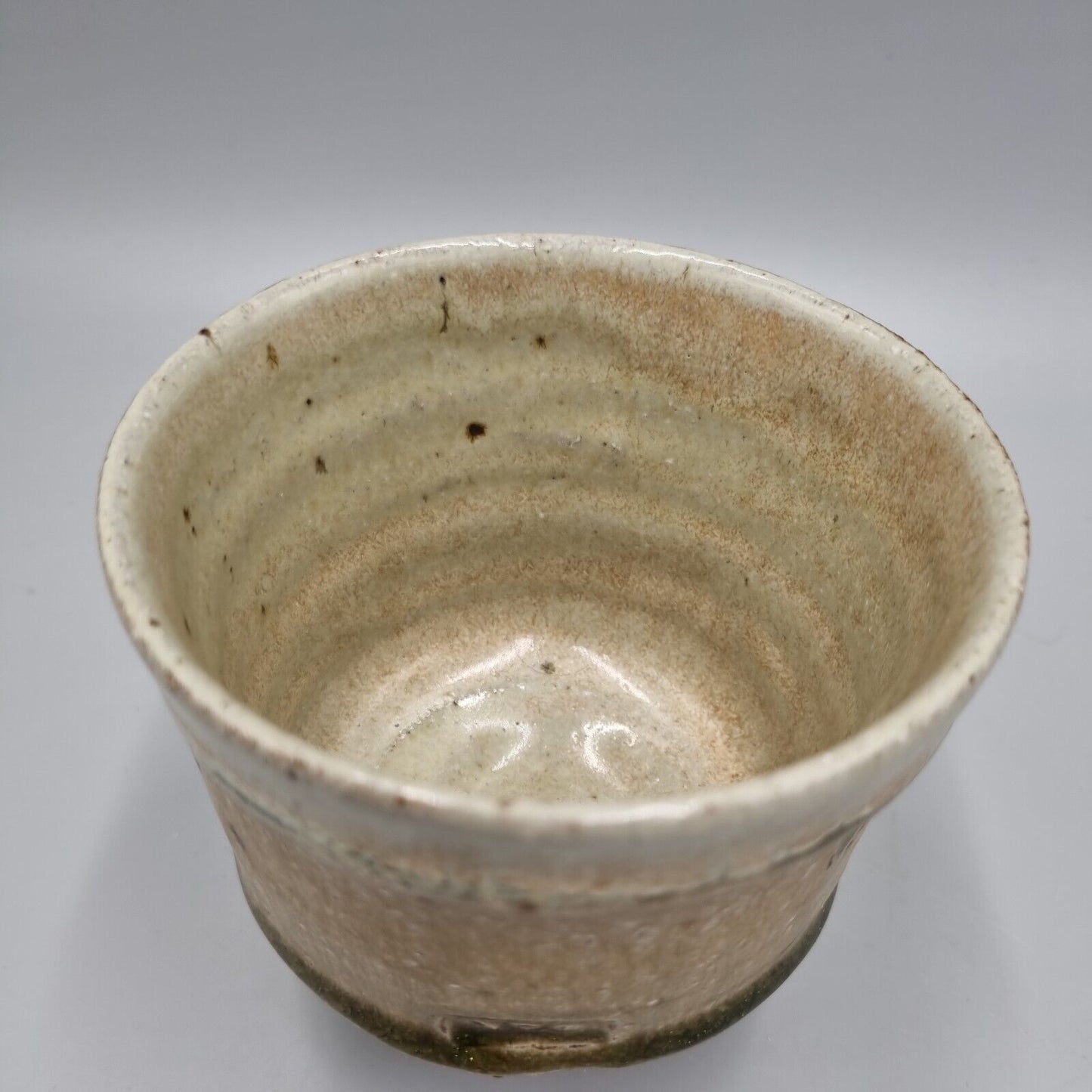 A Phil Rogers Studio Pottery Footed Teacup, Yunemi, Chawen, VGC.