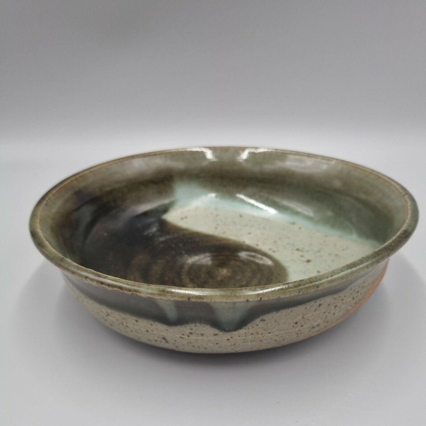 A Pair Of Studio Pottery Bowls, Decorated.