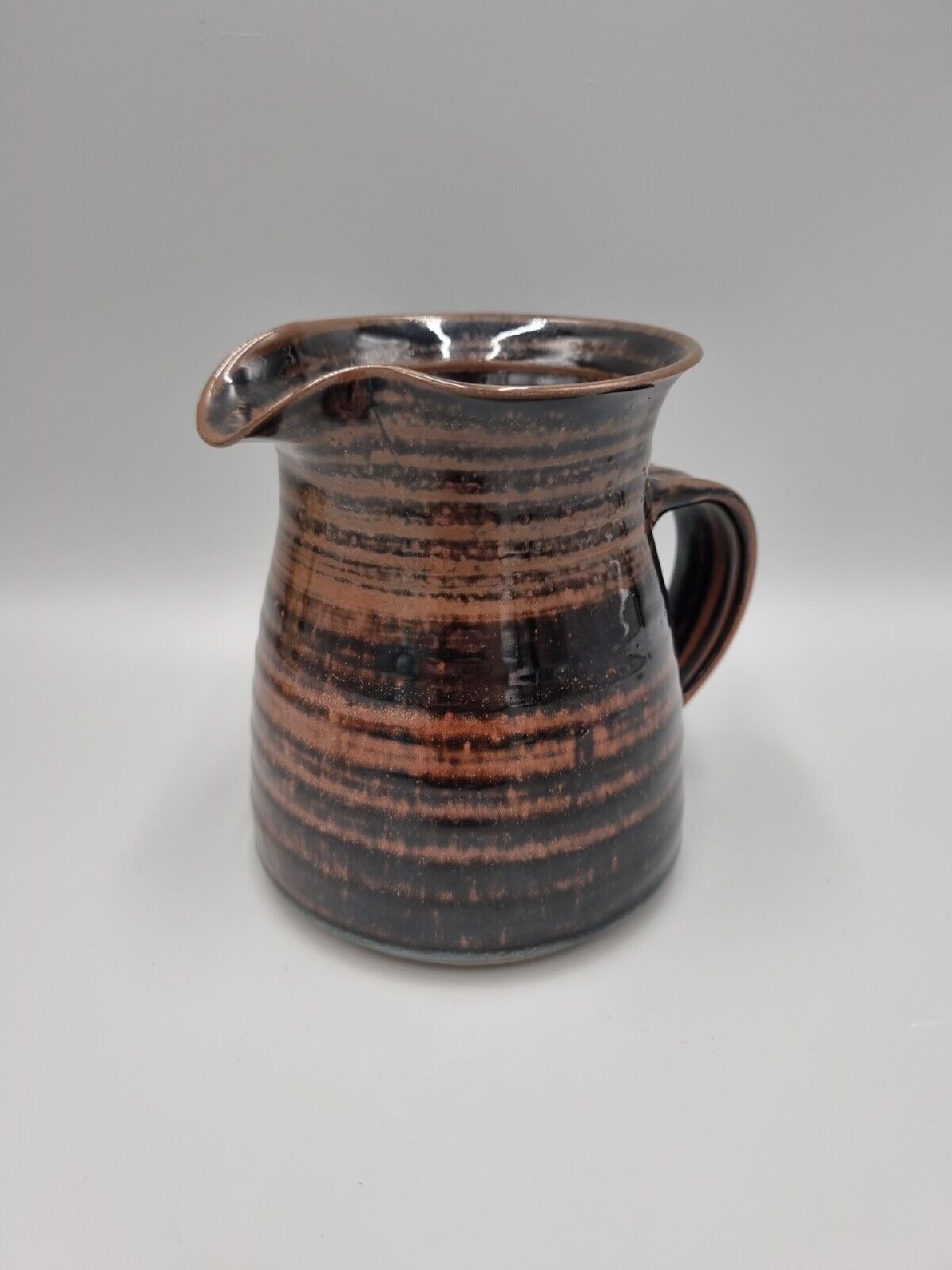 A Roy Evans Studio Pottery Medium Jug, Severn Gorge Museum Make. VGC.