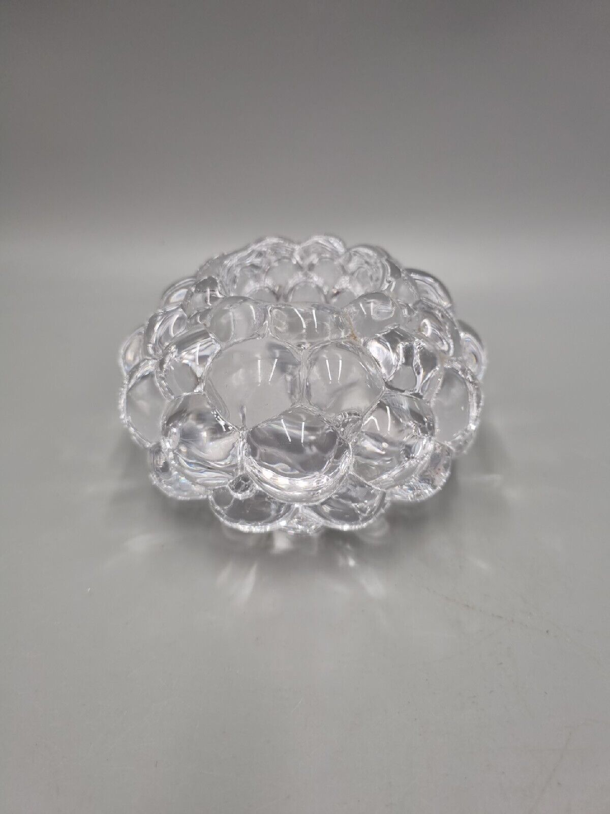 A Vintage Orrefors Bubble / Raspberry Votive Candle Holder, Ann Nilsson Design.