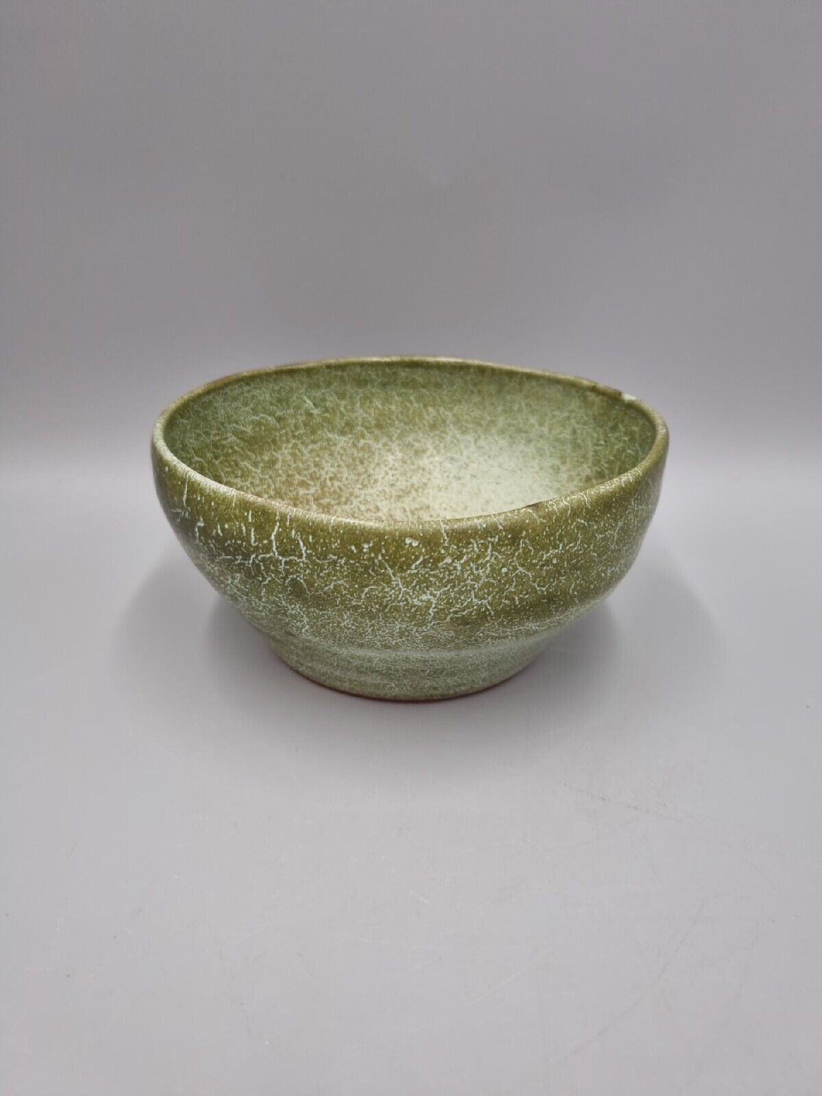 A Vintage Studio Pottery Green Bowl By S Meade