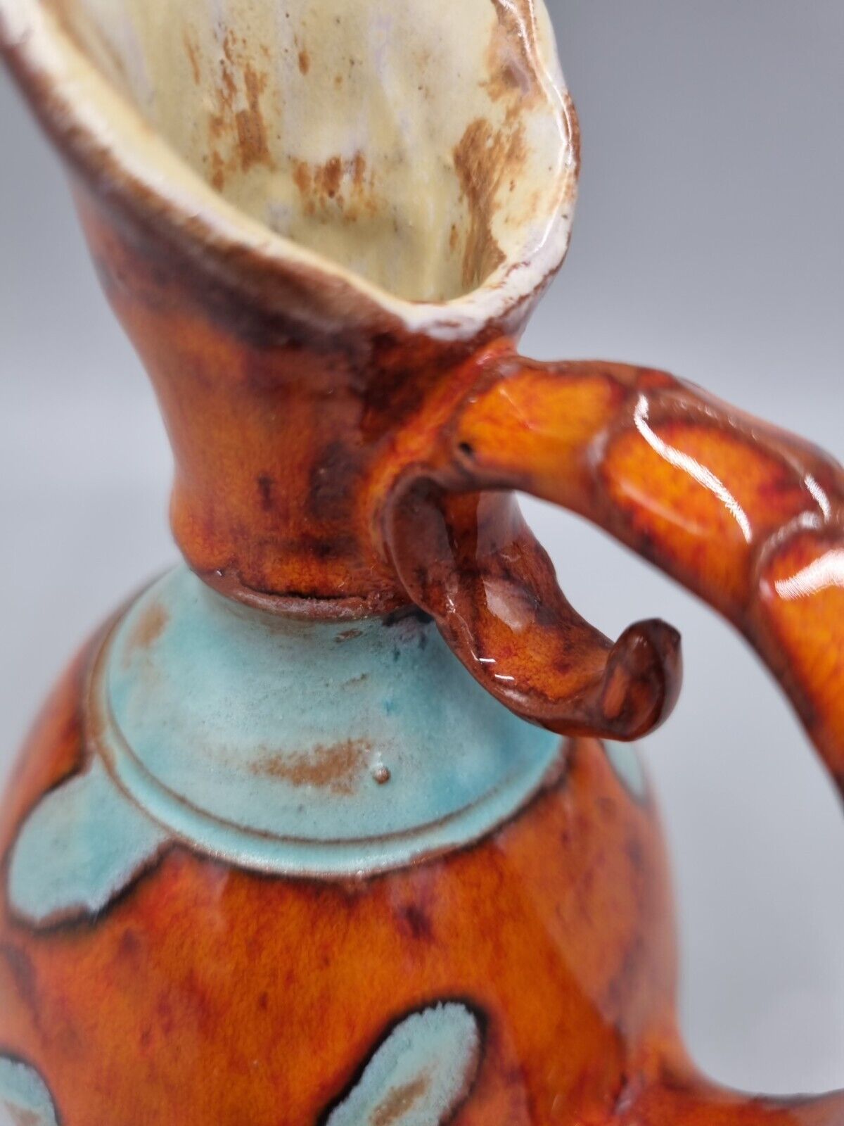 A Handmade Studio Pottery Jug By Bilyana Ceramics, US, California.