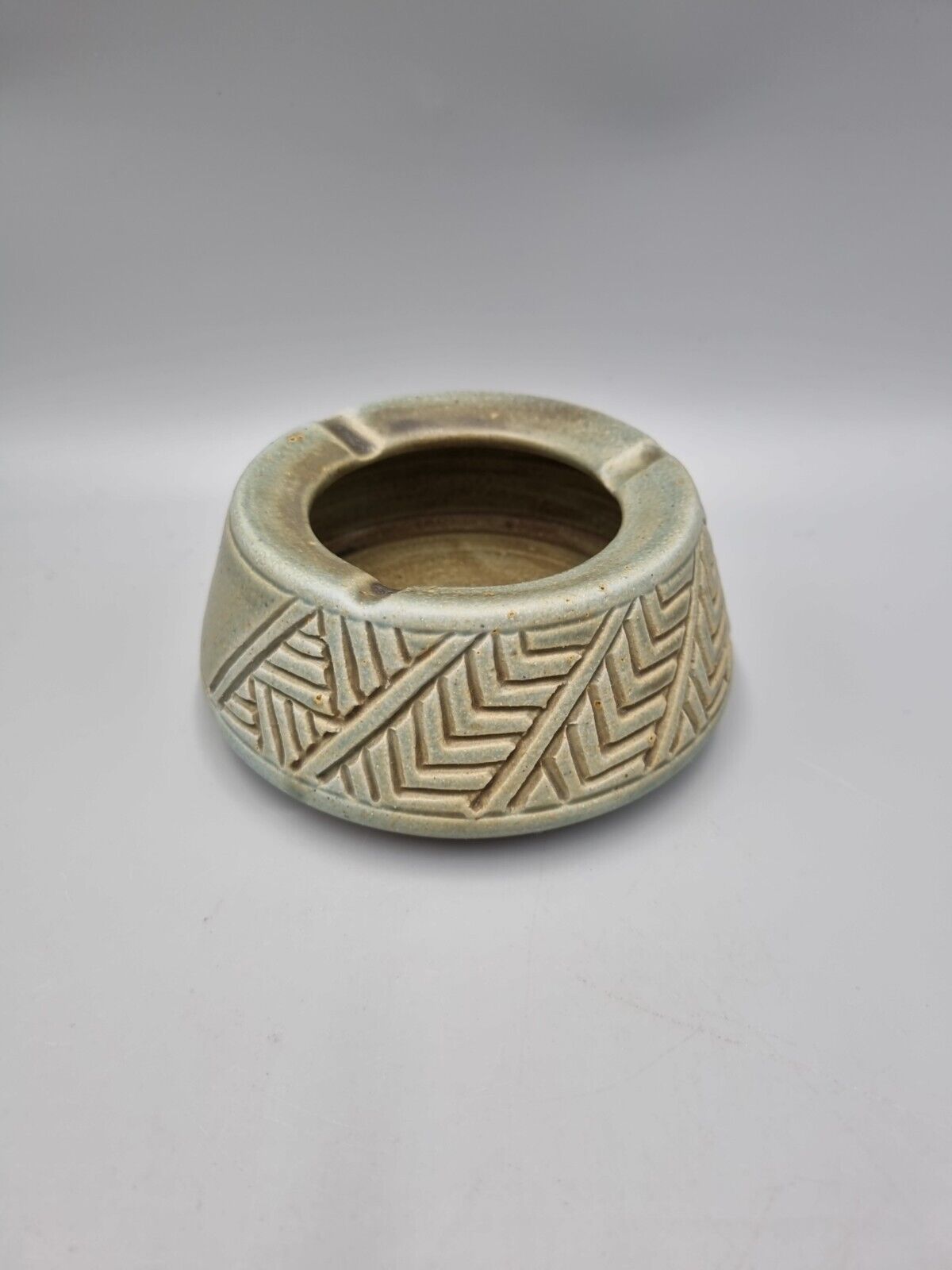 A Vintage Studio Pottery Ash-tray By The Cyprus Handicraft Service , CHS.