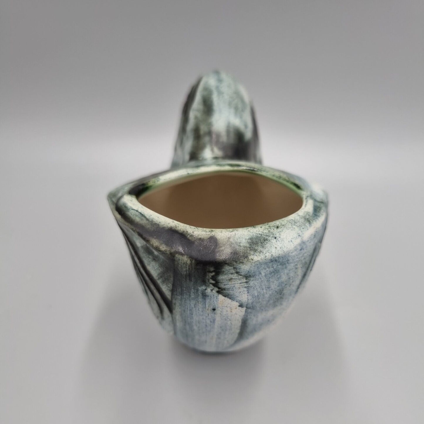 A Carn Studio Pottery Vase - John Beusmans, Nautilus Shell Form. VGC.