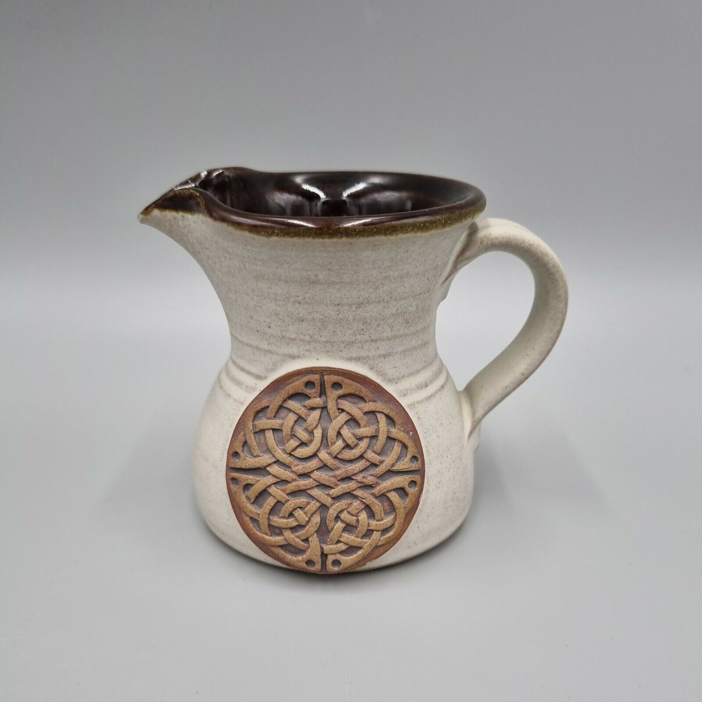 Small Celtic Studio Pottery Jug / creamer, Marked to handle, VGC.