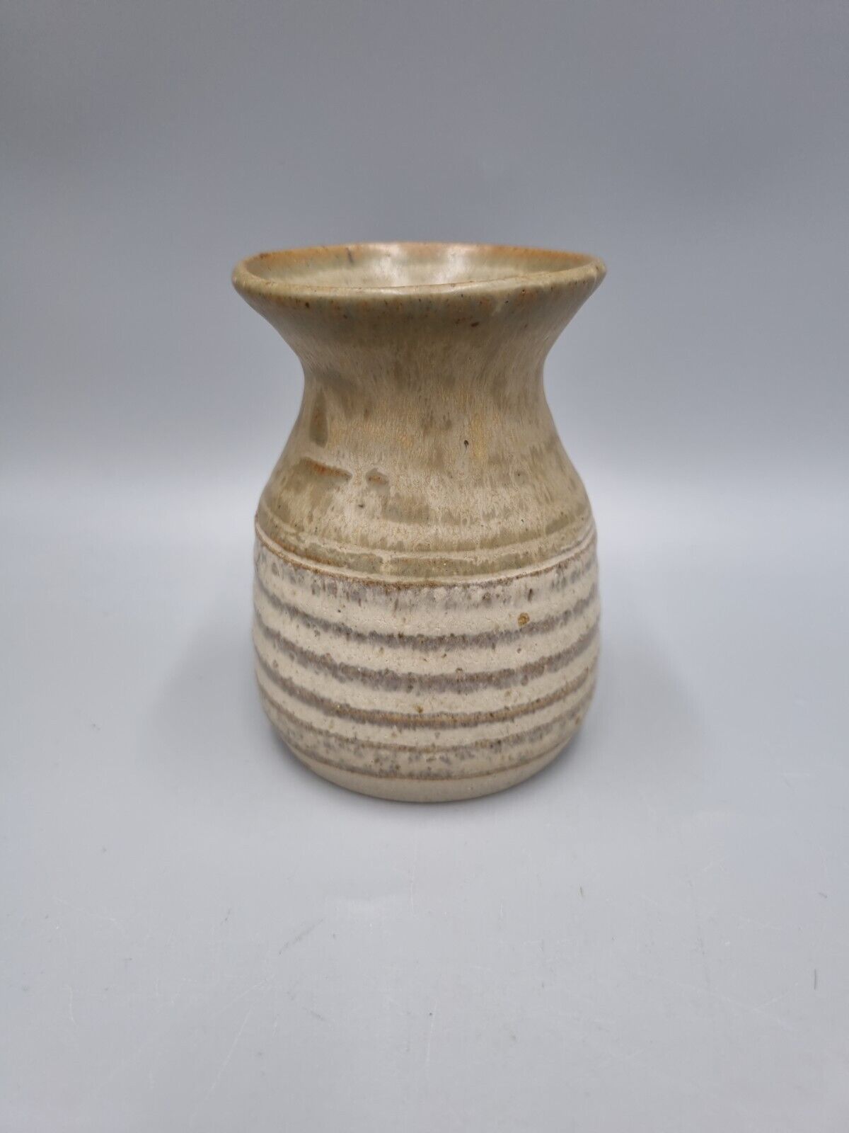 A Studio Pottery Small Waisted Vase By Ernest Bernard Jones. Devon.