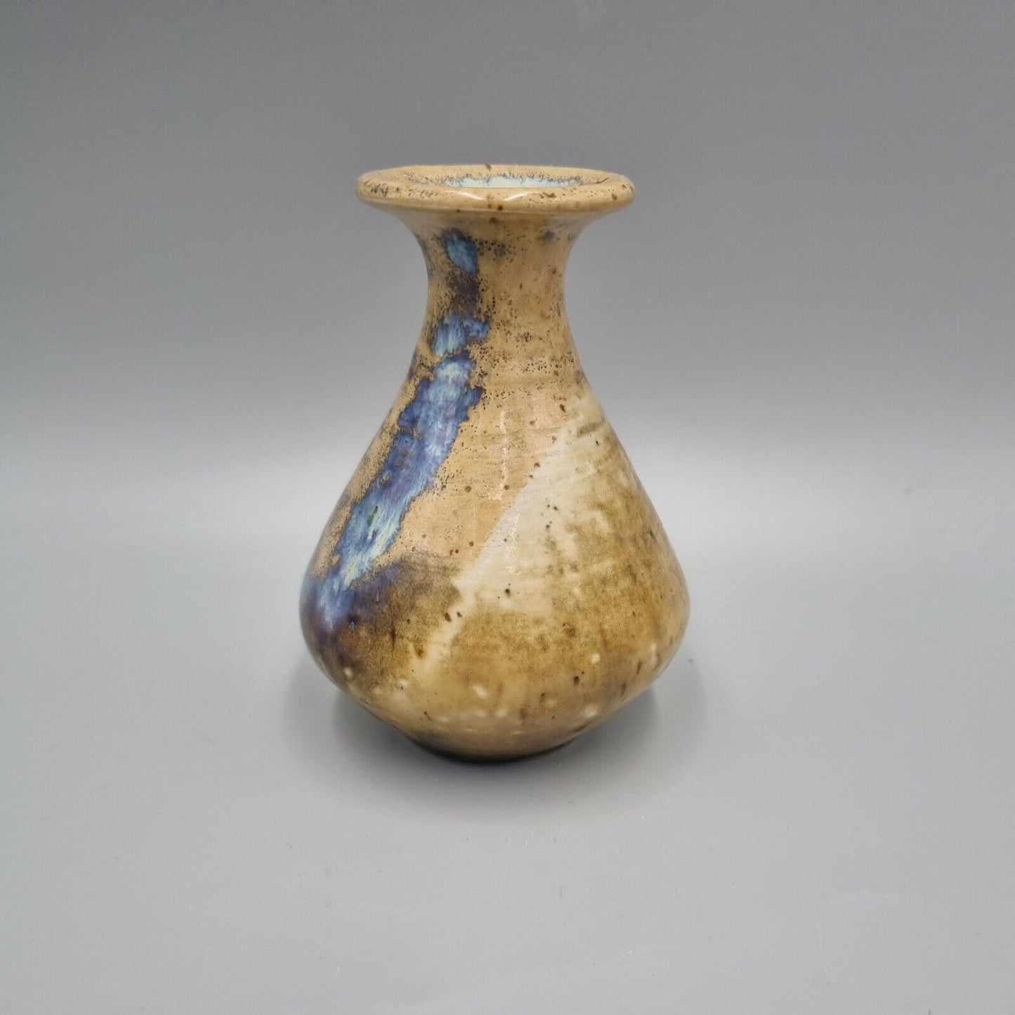 A Small Studio Pottery Footed Posy / Bud Vase, Incised to Base, VGC.