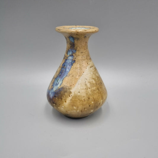 A Small Studio Pottery Footed Posy / Bud Vase, Incised to Base, VGC.