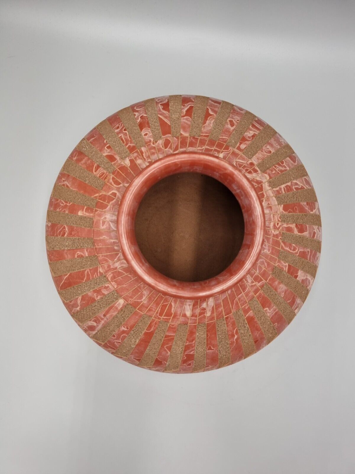 A Nicaraguan Art Pottery Carved Large Earthenware Vase By Paula Gutierrez.