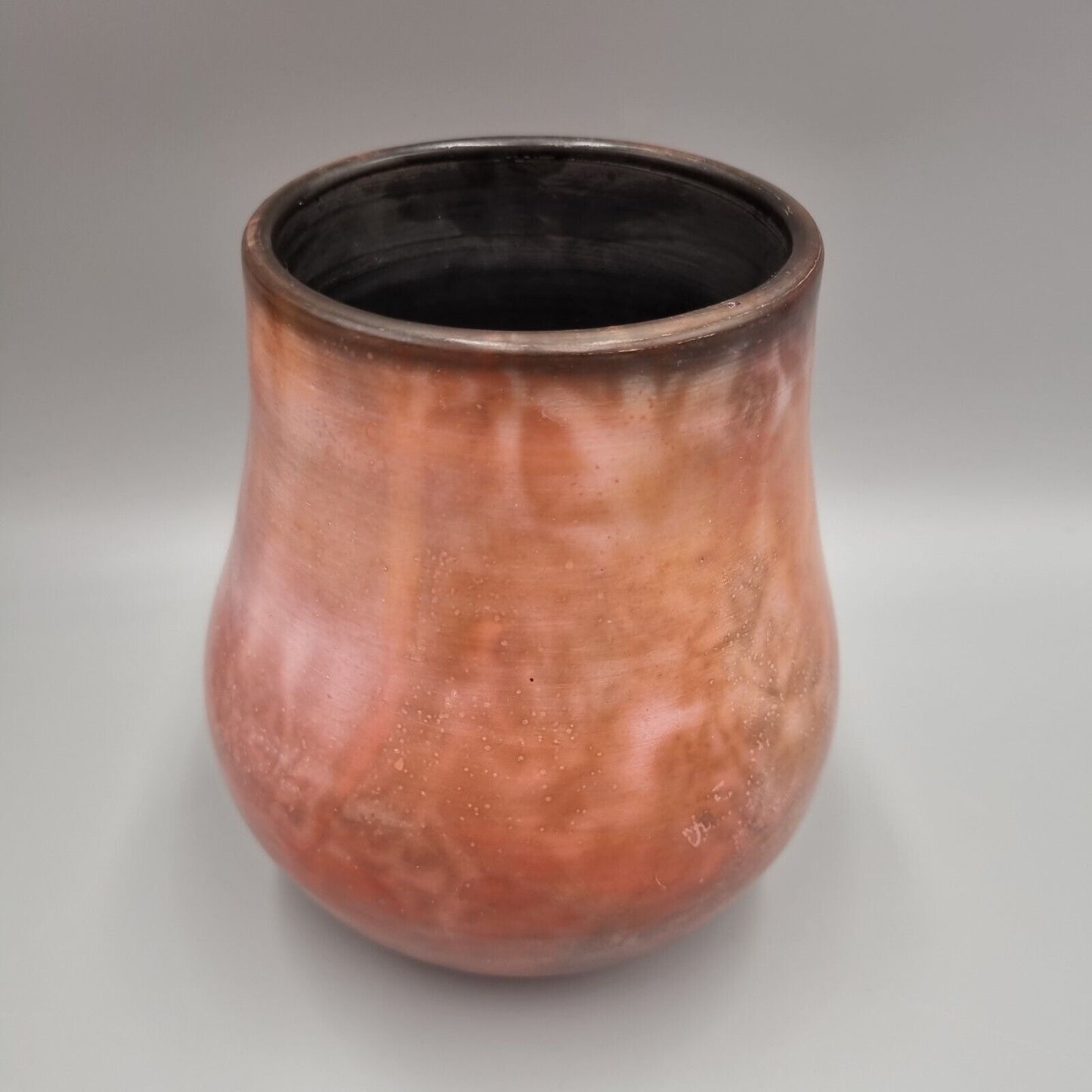 A John Evans Studio Pottery Red Vase, JEV Ceramics, VGC.