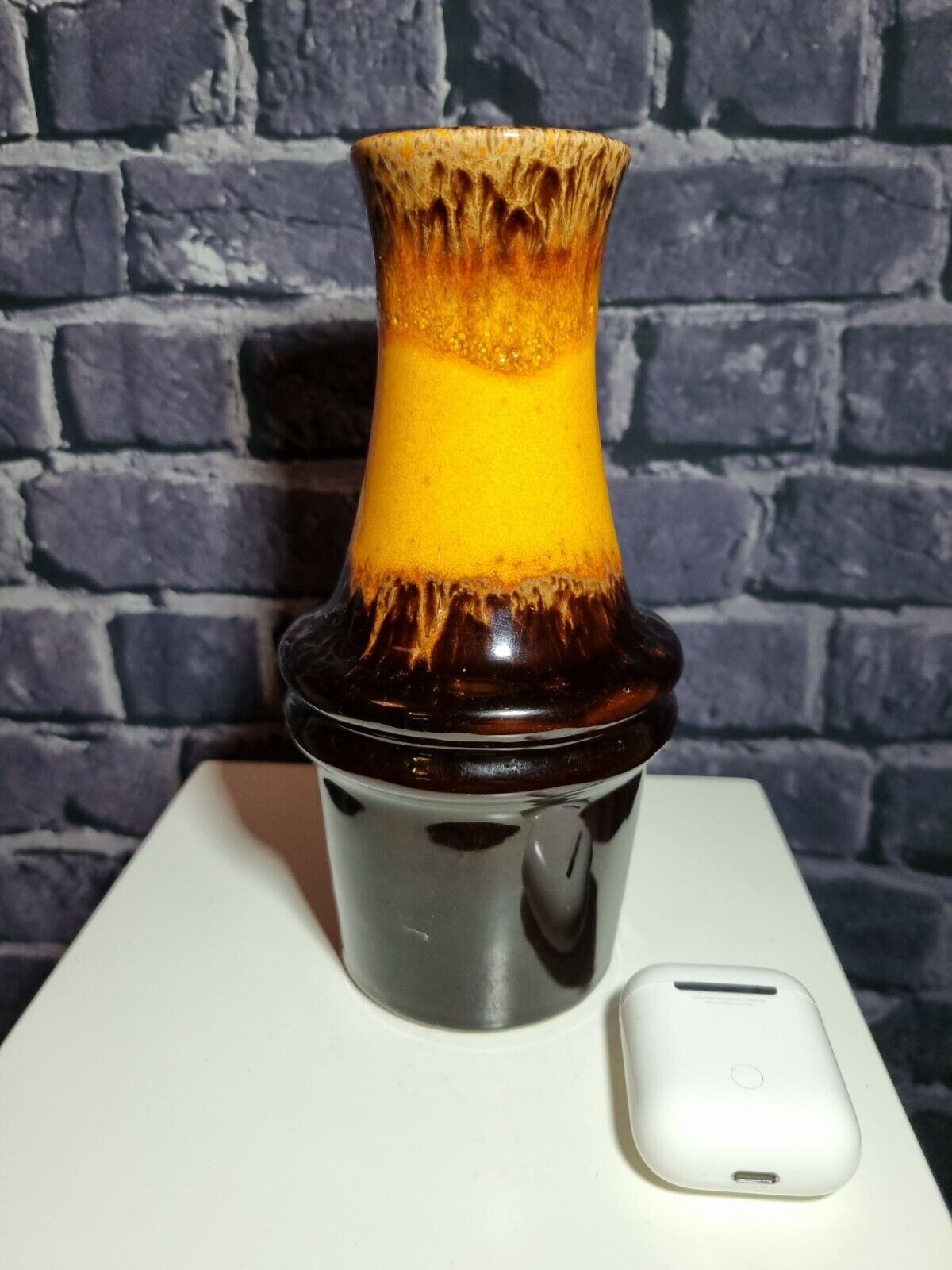 Vintage MCM Scheurich, West German Fat Lava era Vase, 209-18, VGC.