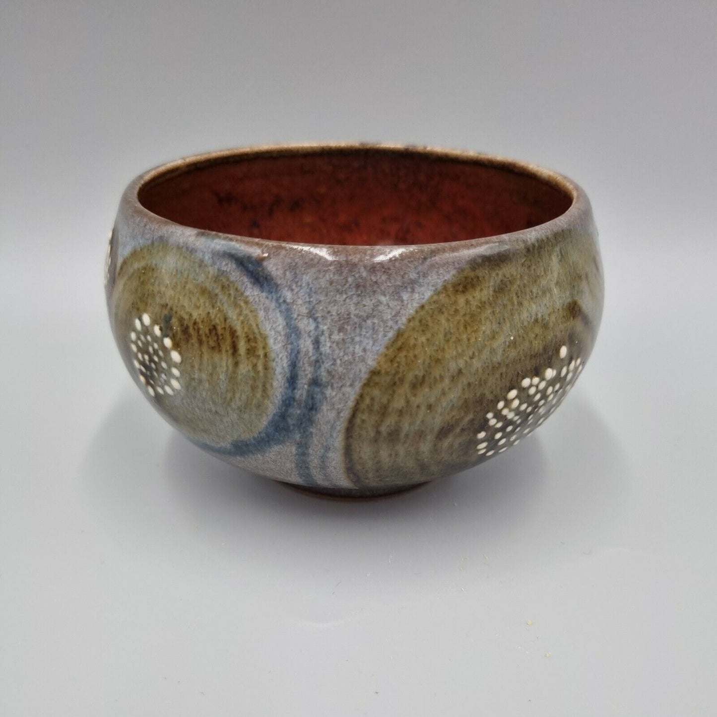 A Harry Horlock Stringer Studio Pottery Footed Bowl, Very Good Condition.