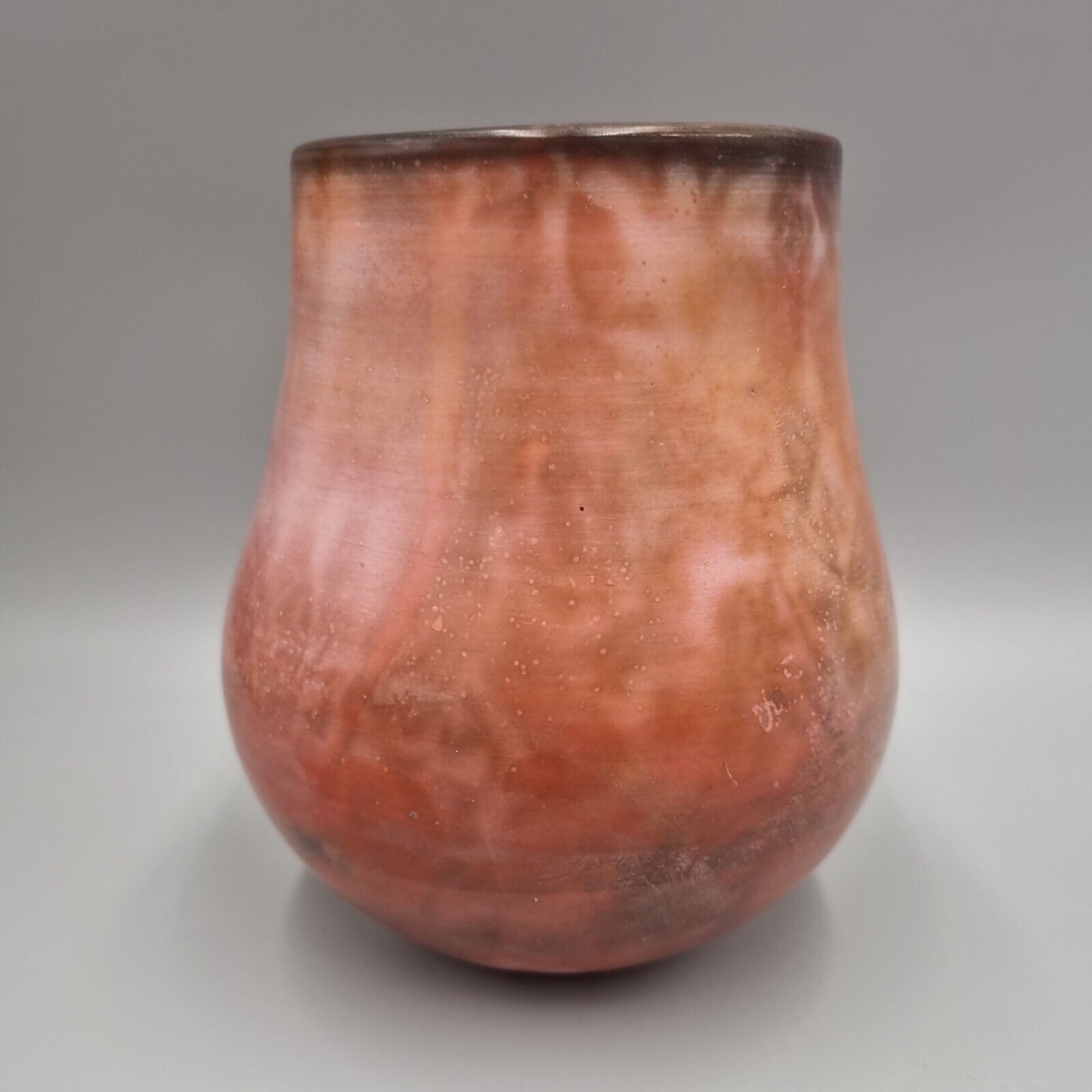 A John Evans Studio Pottery Red Vase, JEV Ceramics, VGC.