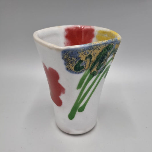 A Janice Tchalenko Studio Pottery Small Vase For Dartington Pottery