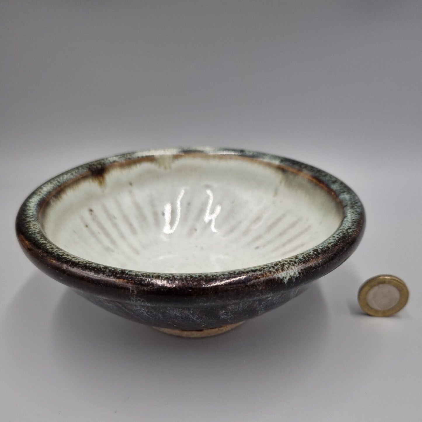 An Excellent Studio Pottery Footed Bowl, Unknown Maker, Marked to Base.