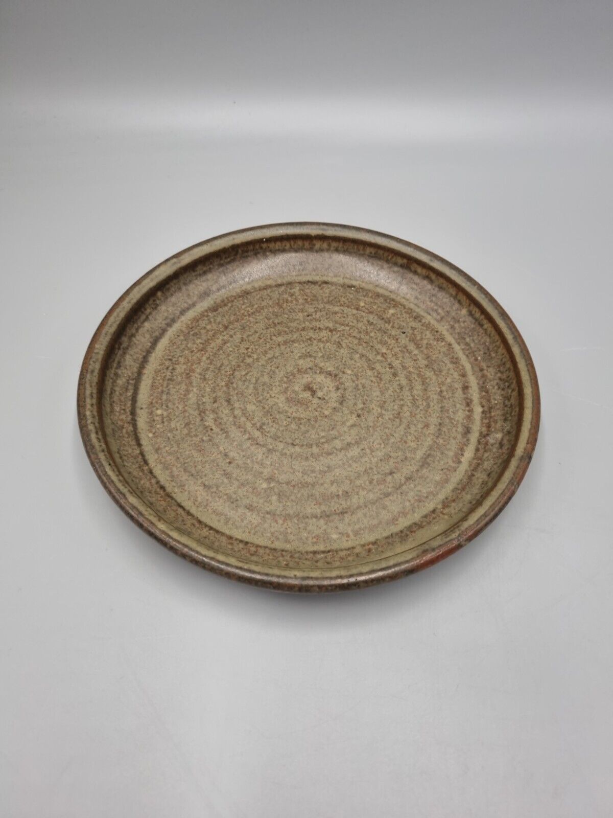 A Robert (Bob) Mair Studio Pottery Stoneware Cheese Dome & Plate, Impressed Mark