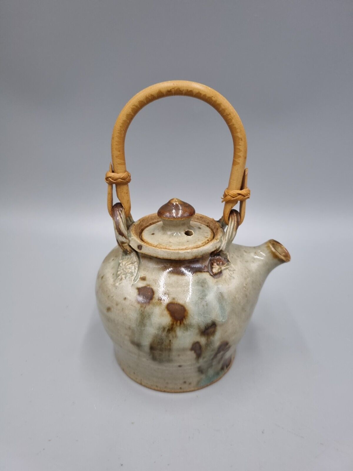 A Miniature Studio Pottery Tea Pot By Eileen Stevens.