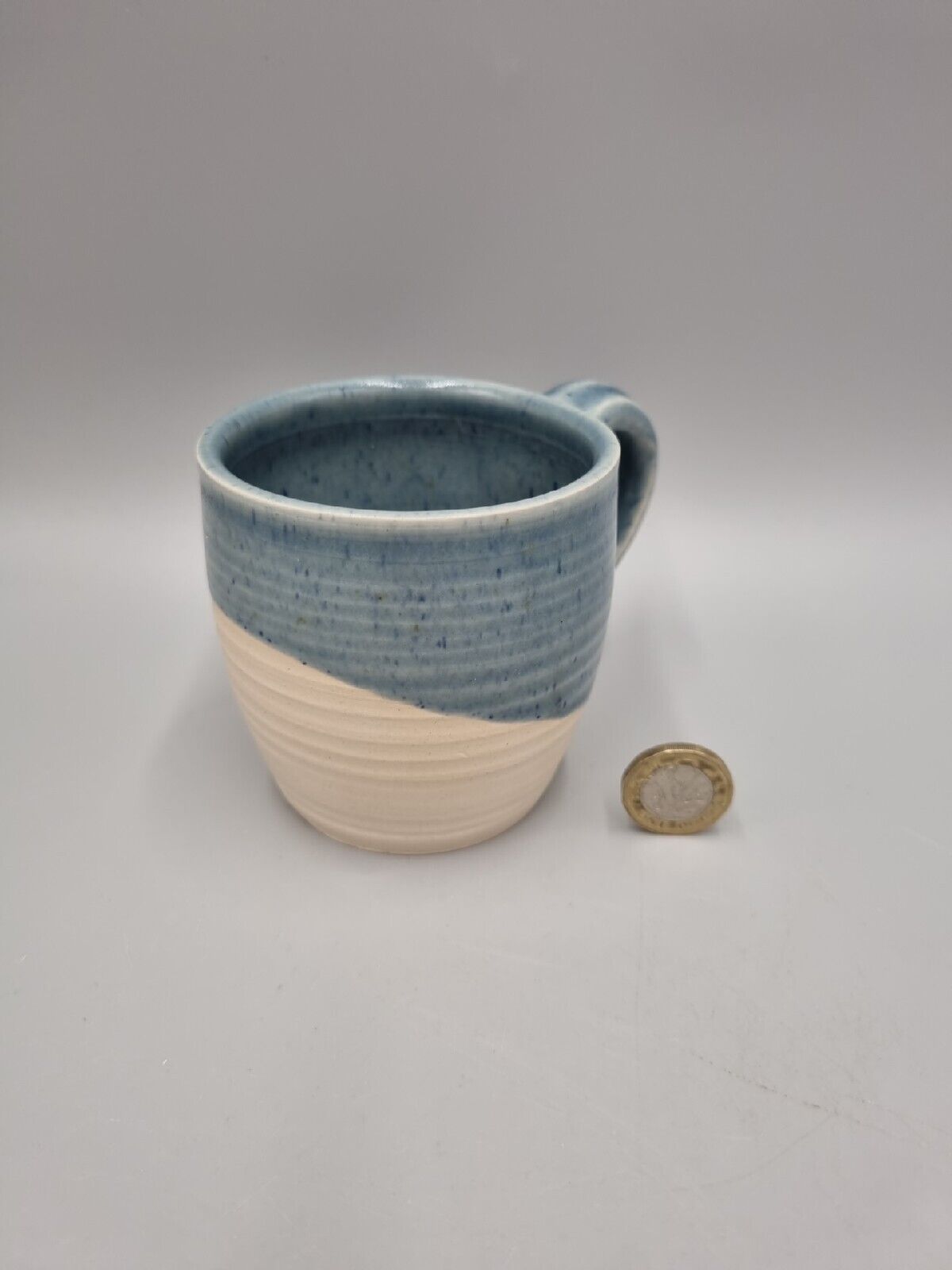 A Studio Pottery Tea Mug From The Little Wrens Pottery, Stoneware, Tankard.