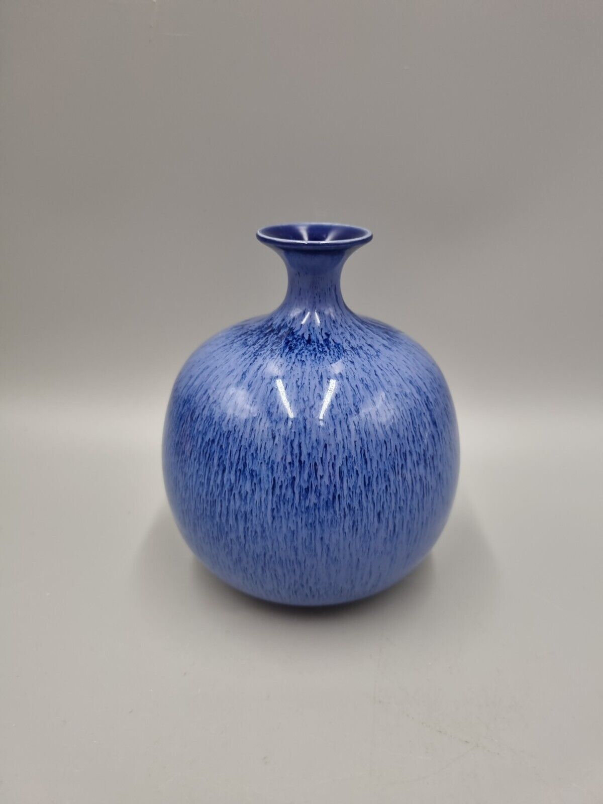 A Studio Pottery Bulb Vase By Hoganas, Sweden, Signed 'EB'.