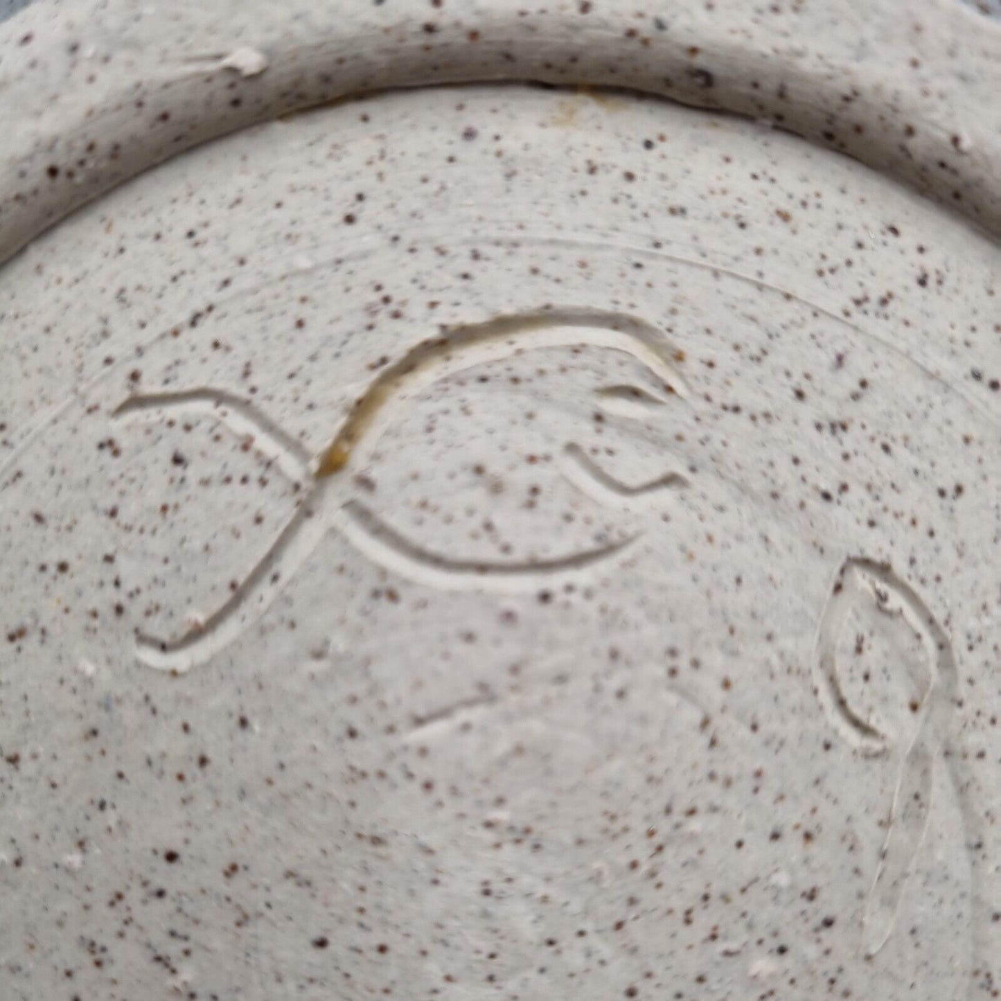 A Studio Pottery Bowl, Incised To Base With Fish Mark, '95.