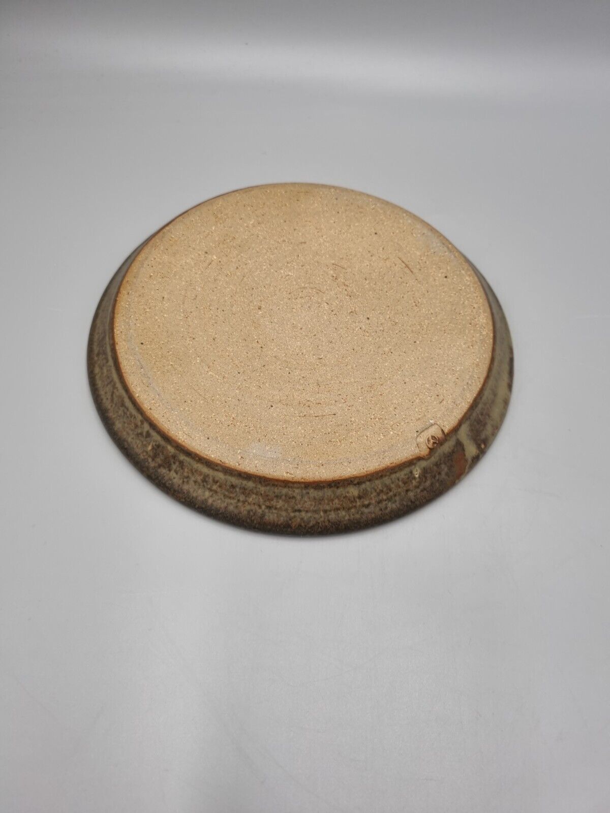 A Robert (Bob) Mair Studio Pottery Stoneware Cheese Dome & Plate, Impressed Mark