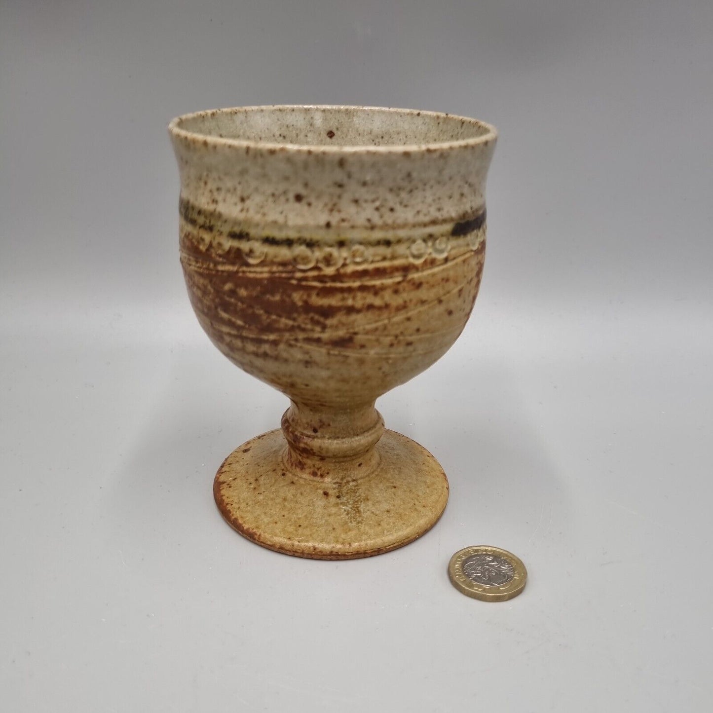 A John Davidson, New Mills Studio Pottery Goblet, Cornwall.