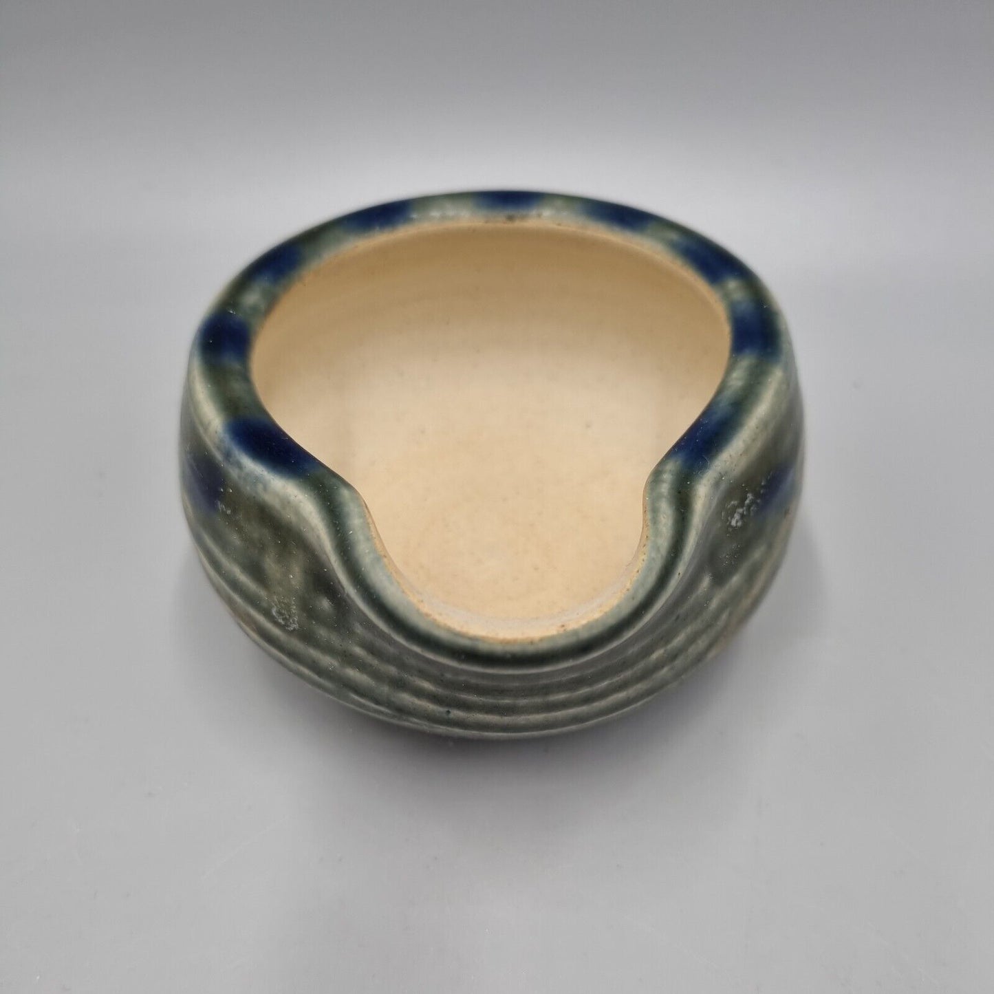 A Glazed Studio Pottery Pouring Bowl Impressed Makers Marks To Base, VGC.