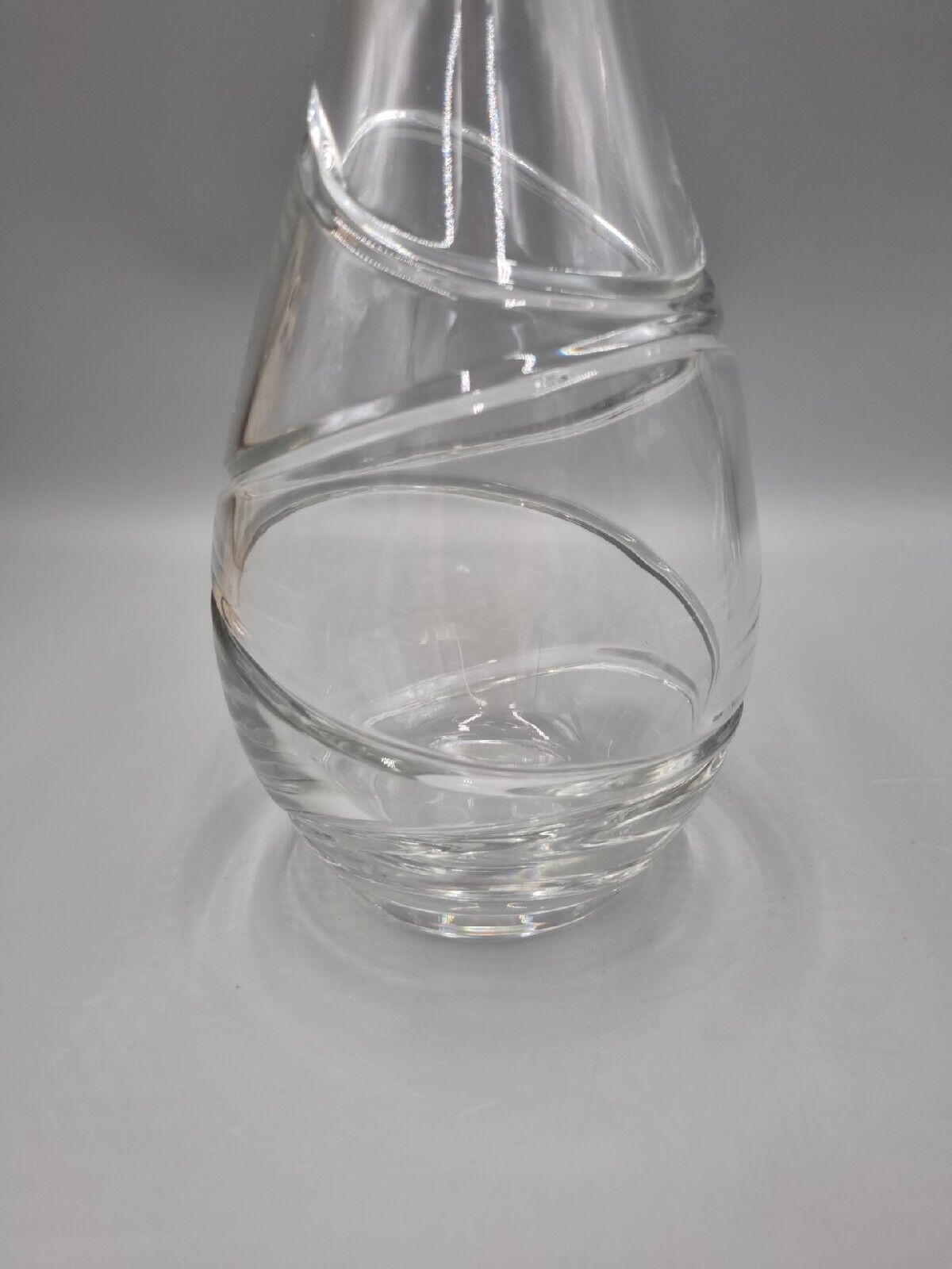 A Stuart Crystal  Waisted Vase Designed By Jasper Conran, Aura Range, H-26cm.